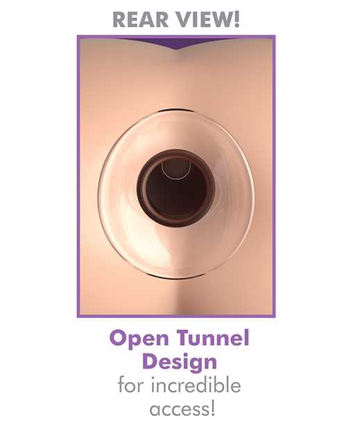 Anal Fantasy Elite Beginner's Anal Gaper Glass Open Tunnel Plug - Perfect for Stretching Training, Sensual Play & BDSM Exploration