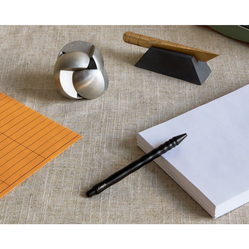 Craighill Kepler Pen - Premium Retractable Ballpoint Pen for Office Work, Journaling & Gifts - Sleek Metal Design with Smooth Writing & Refillable Ink - Vapor Black - Perfect for Professionals, Students & Everyday Carry