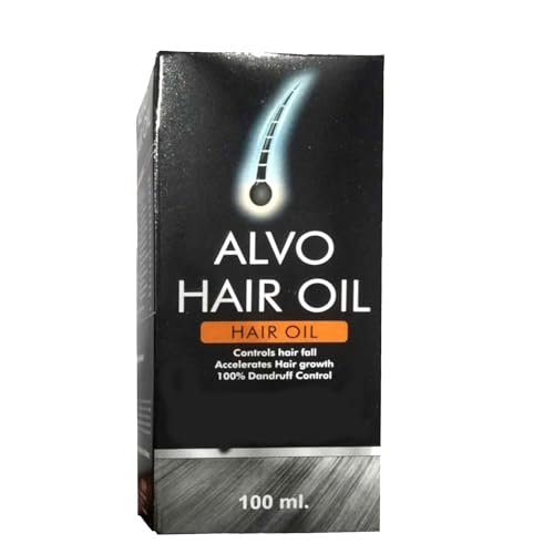 ALVO Hair Growth Oil for Long & Shiny Hair - 100ml | Natural Nourishing Treatment for Dry & Damaged Hair | Perfect for Daily Use & Scalp Massage