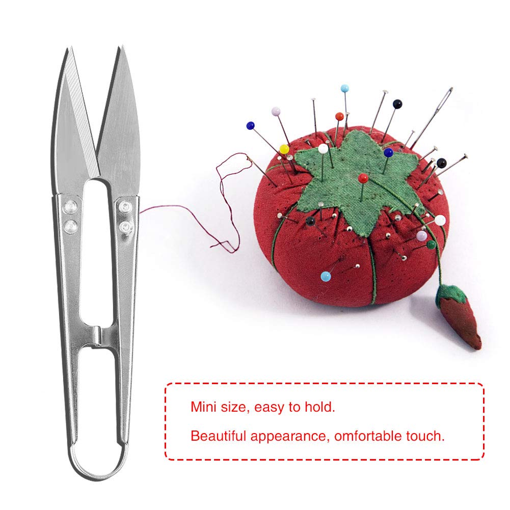 12-Piece Steel Sewing Scissors Set - Mini Embroidery Yarn Snips, Lightweight Thread Clippers & Trimming Nippers for DIY Stitching | Perfect for Quilting, Dressmaking & Craft Projects