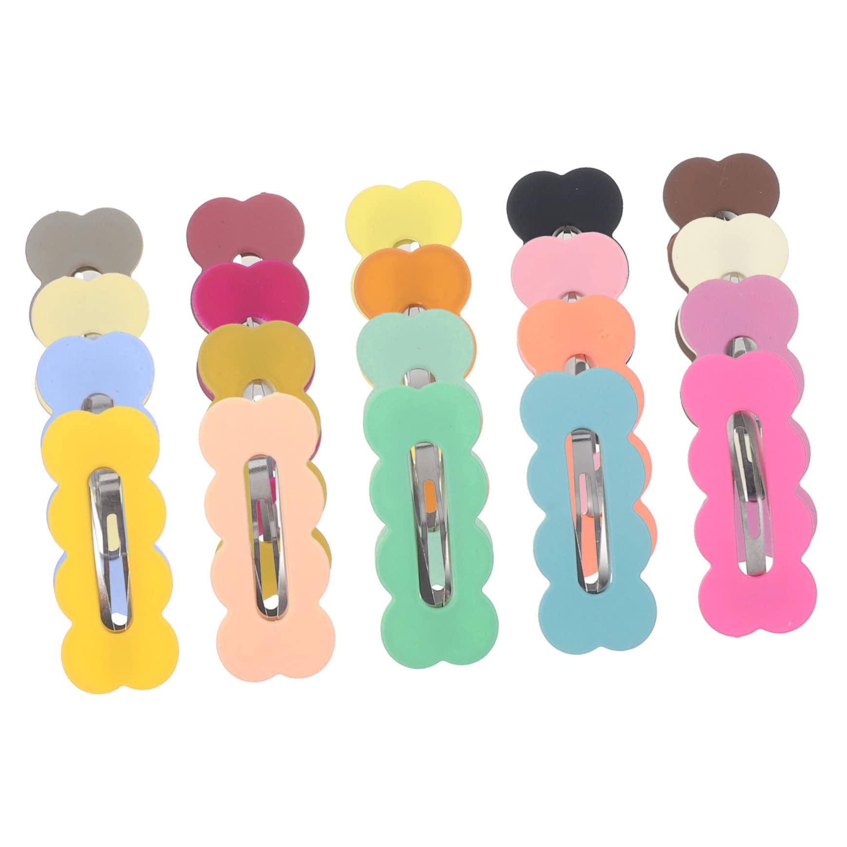 FOMIYES 30pcs Kids Hair Clips - Cute Cloud Cutout Metal Barrettes for Girls, Toddlers & Women (Perfect for School, Parties & Daily Hairstyles)