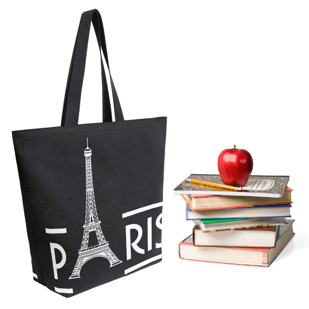 Stylish Funny Pattern Extra Large Shoulder Tote Bag for Women - Durable Beach Travel Weekender Gym Grocery Shopping Tote - Perfect for Work, Vacation, Yoga & Daily Errands