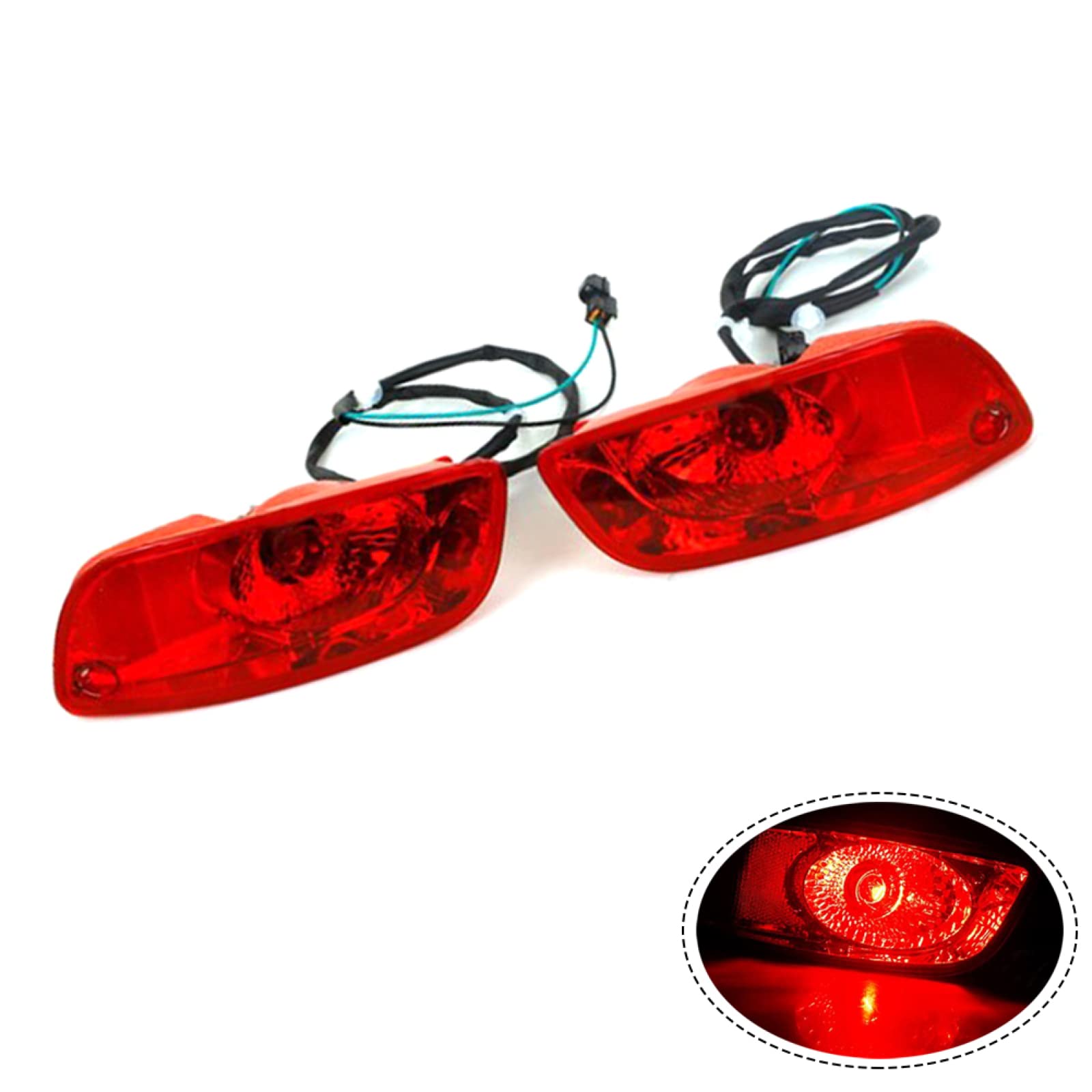 2007-2009 Hyundai Santa Fe (CM) Rear Bumper Brake Light Reflector - Left & Right Side Replacement Parts | Durable Car Accessories for Enhanced Night Visibility & Safety