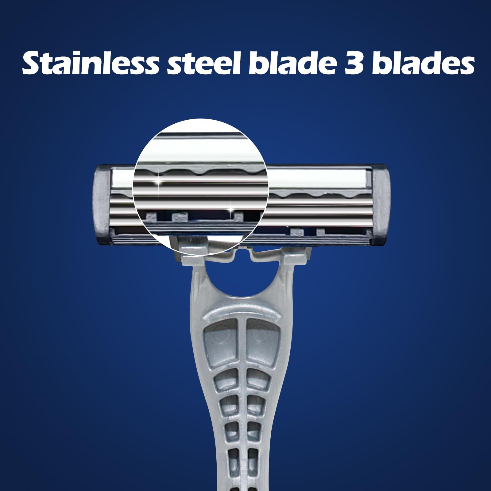 1100 Pcs Kheoxusa 3-Blade Disposable Razors - Individually Wrapped Triple Blade Razors for Men & Women | Perfect for Travel, Hotels, Airbnb, Tattoo Shops & Grooming Kits | Silver