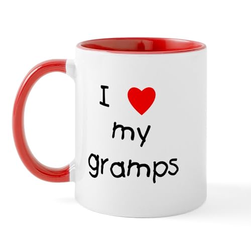 White/Red Inside - I Love My Gramps Mug