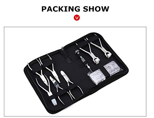 Professional Eyeglasses Pliers Set - 7-Piece Eyewear Repair Kit with Screwdriver & Screw Box | Perfect for Glasses Repair, Lens Adjustment & Frame Maintenance | Ideal for Opticians, Jewelers & DIY Home Use