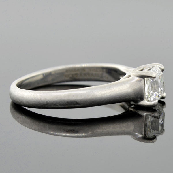 Tiffany & Co. Platinum Lucida Diamond Solitaire Ring 0.73ct - Elegant Engagement & Wedding Ring for Women, Perfect for Proposals & Anniversaries