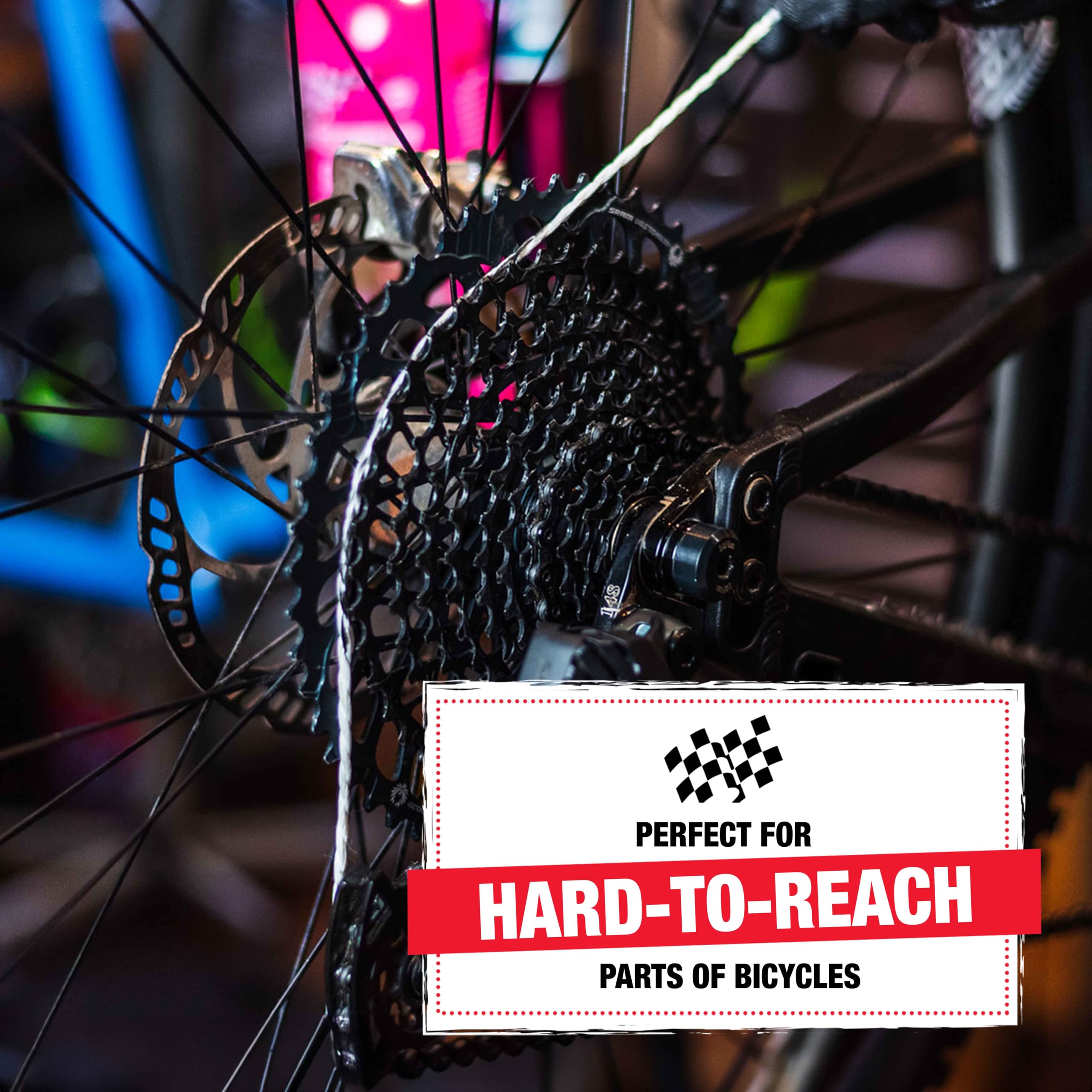 Finish Line Gear Floss - Premium Bike Cleaning Tool for Chains & Drivetrain | Ideal for Road & Mountain Bikes | Keeps Your Bike Running Smoothly