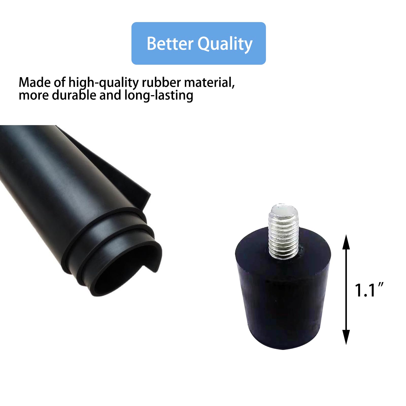 Adjustable Rubber Feet for Blackstone Griddle Replacement Parts - Compatible with 17
