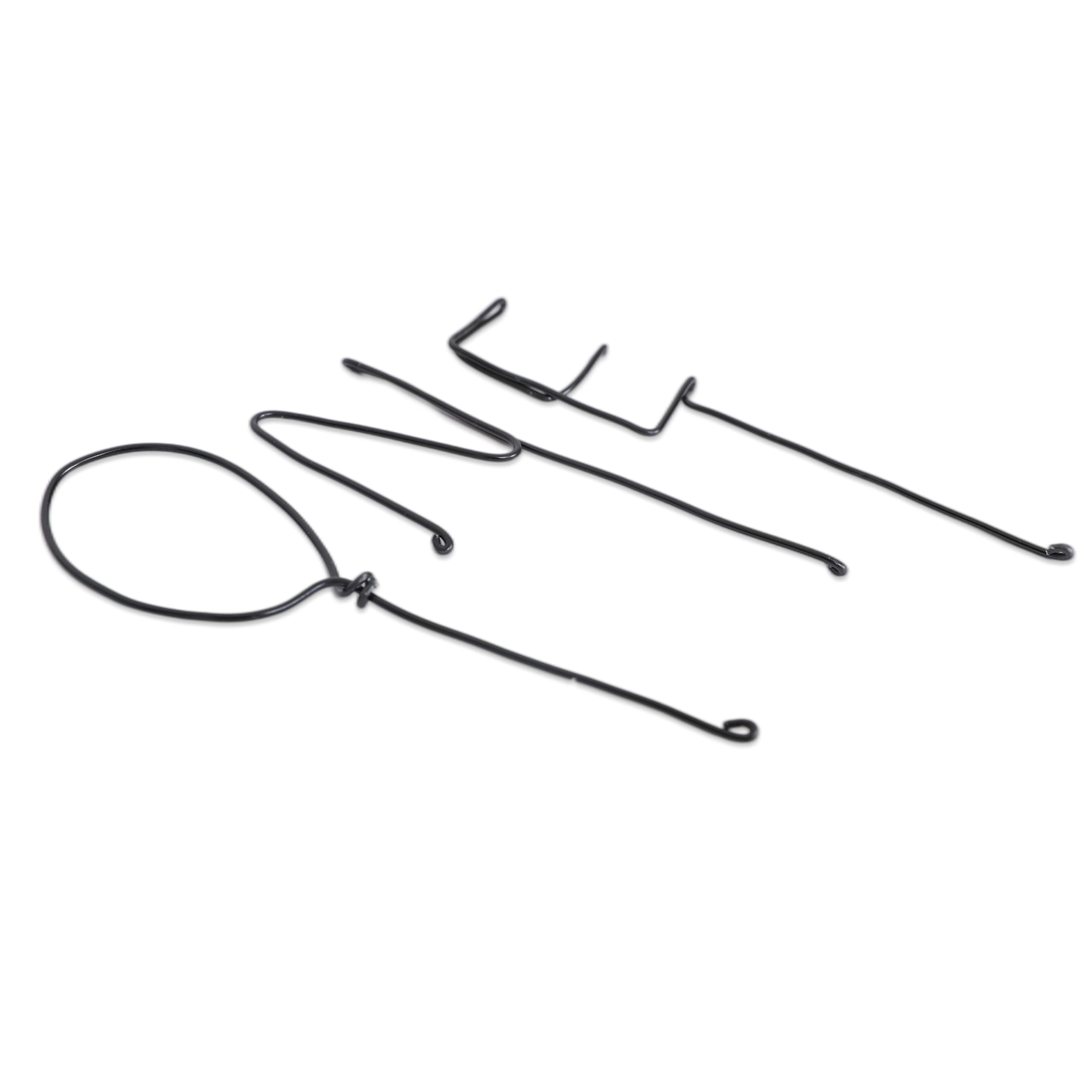 Modern Black Wire Cake Topper for 1st Birthday Party Decorations - Elegant Cake Smash & Baby Shower Photo Props - Perfect for First Birthday Celebrations, Gender Reveals, and Special Occasions