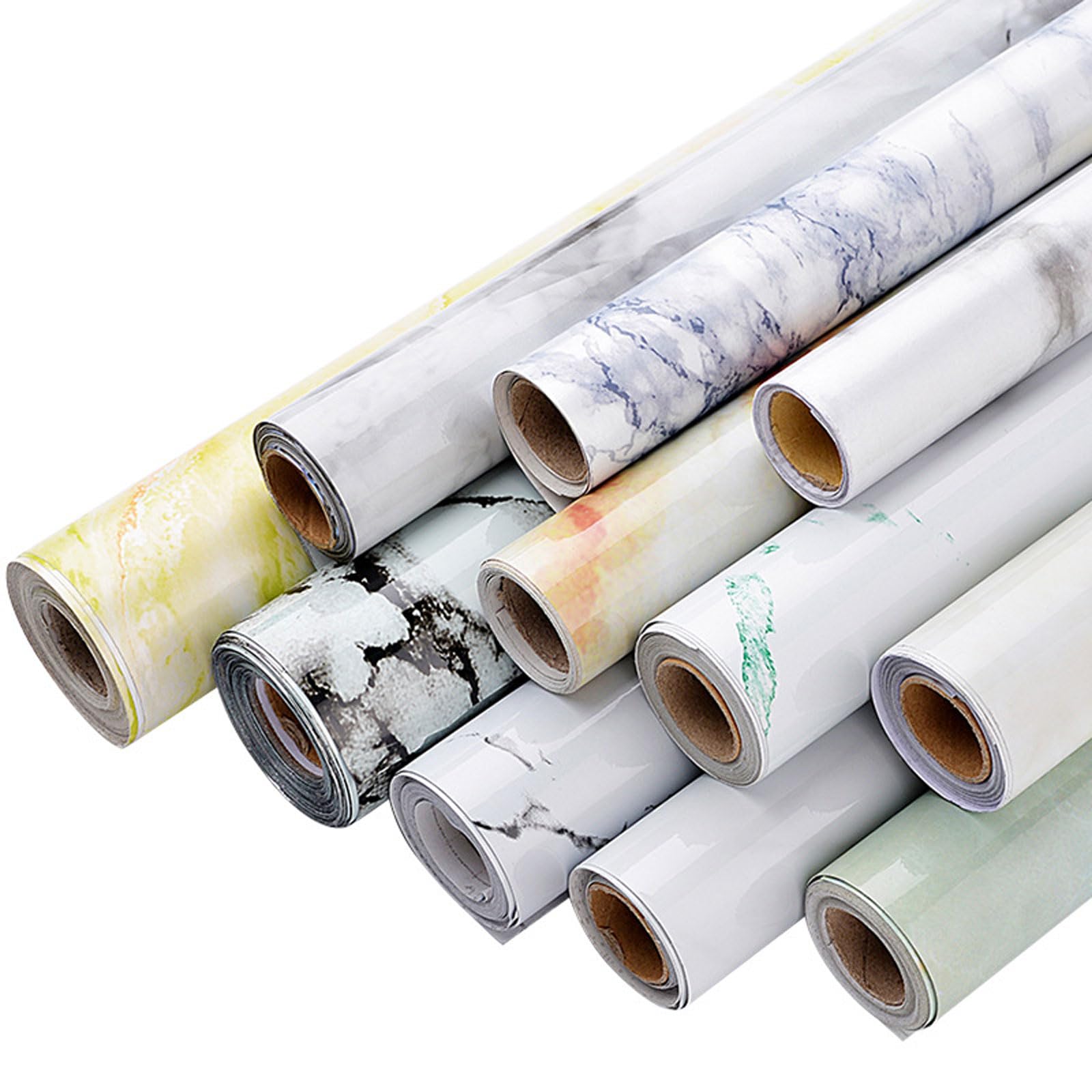 16.4 Feet/5m Self-Adhesive Marble Contact Paper - Peel and Stick Wallpaper for Kitchen Countertops, Shelves, Cabinets & Drawers - Removable Decorative Vinyl (23.6