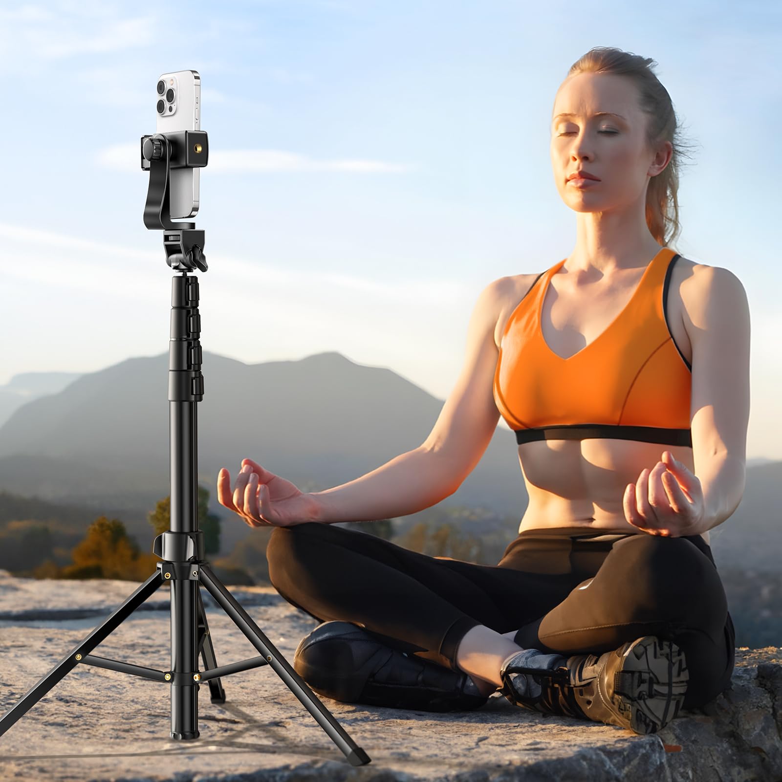 UGREEN 3-in-1 Bluetooth Selfie Stick with Tripod & Wireless Remote - 360° Rotating Extendable Phone Stand for iPhone 16 Plus/Pro Max, Galaxy S24 Ultra - Perfect for Travel, Vlogging & Group Photos