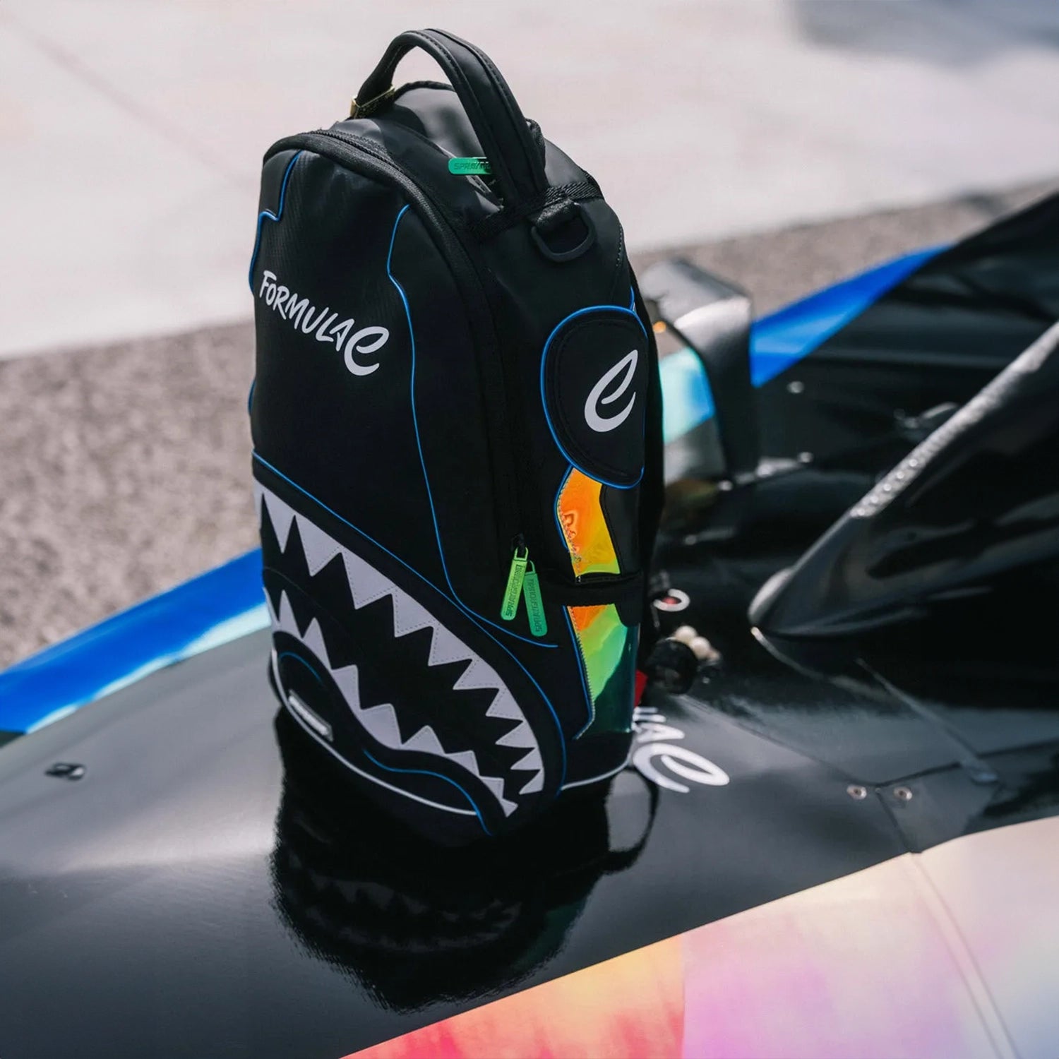 Formula E GEN3 LED Backpack - Light Up USB Rechargeable School Bag for Cycling, Running & Night Safety - Perfect for Students, Commuters & Outdoor Enthusiasts
