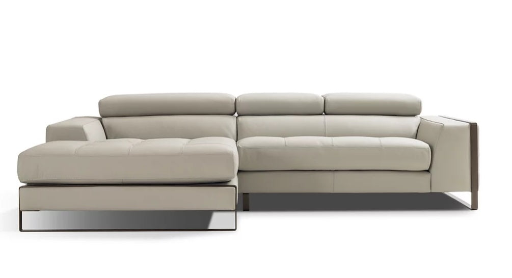 ALPA SALOTTI Raymond Leather Sectional Sofa – Premium Genuine Leather Living Room Furniture for Modern Home & Office Decor