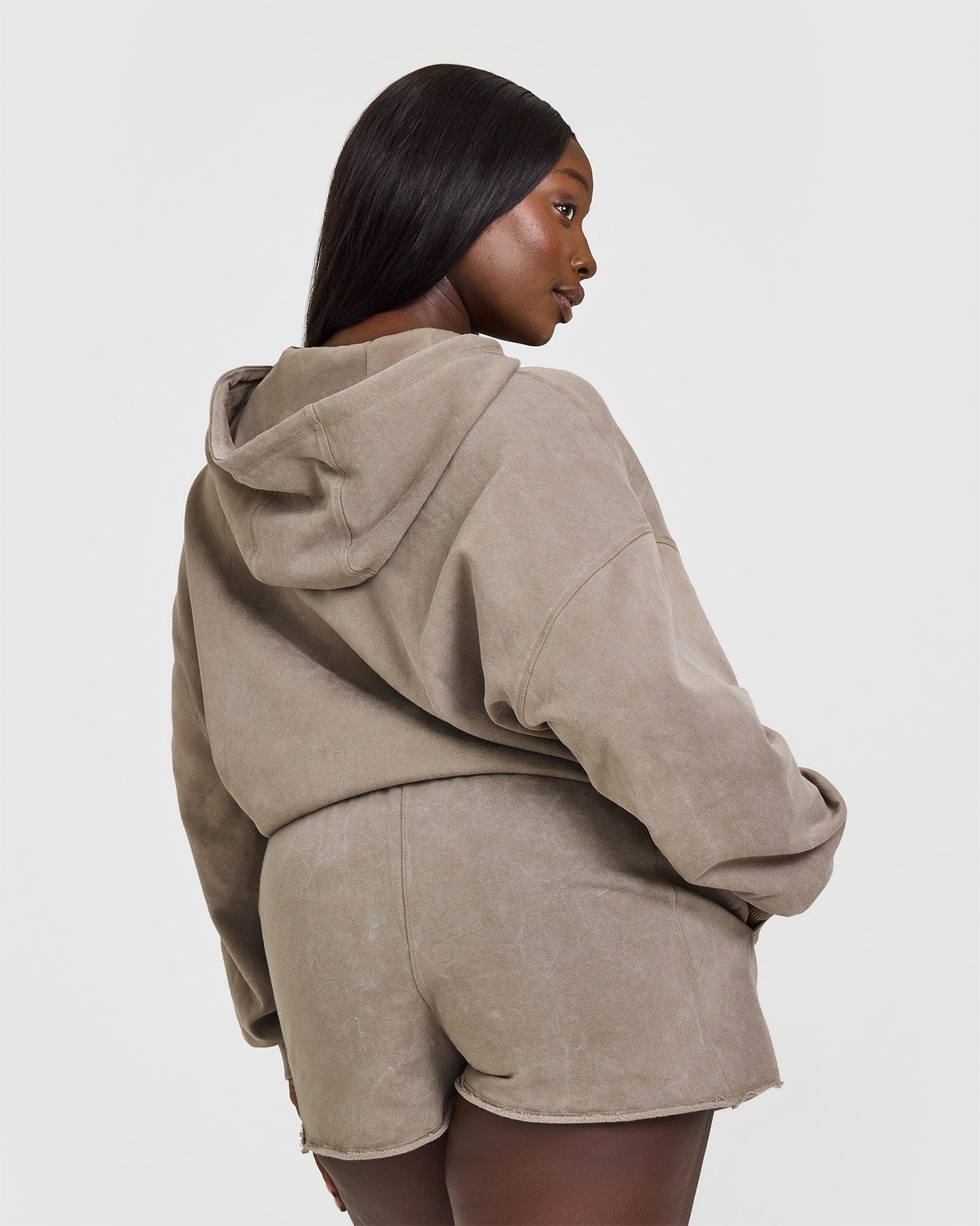 Raw Lounge Oversized Zip Hoodie for Women & Men | Soft Washed Warm Sand Pullover | Cozy Casual Wear for Home, Travel & Outdoor Activities