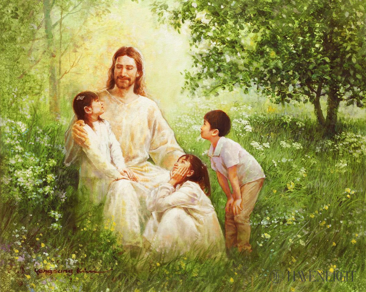 Come Unto Me By Yongsung Kim - Inspirational Christian Wall Art for Home & Church Decor - Perfect for Living Room, Bedroom, Office Prayer Space