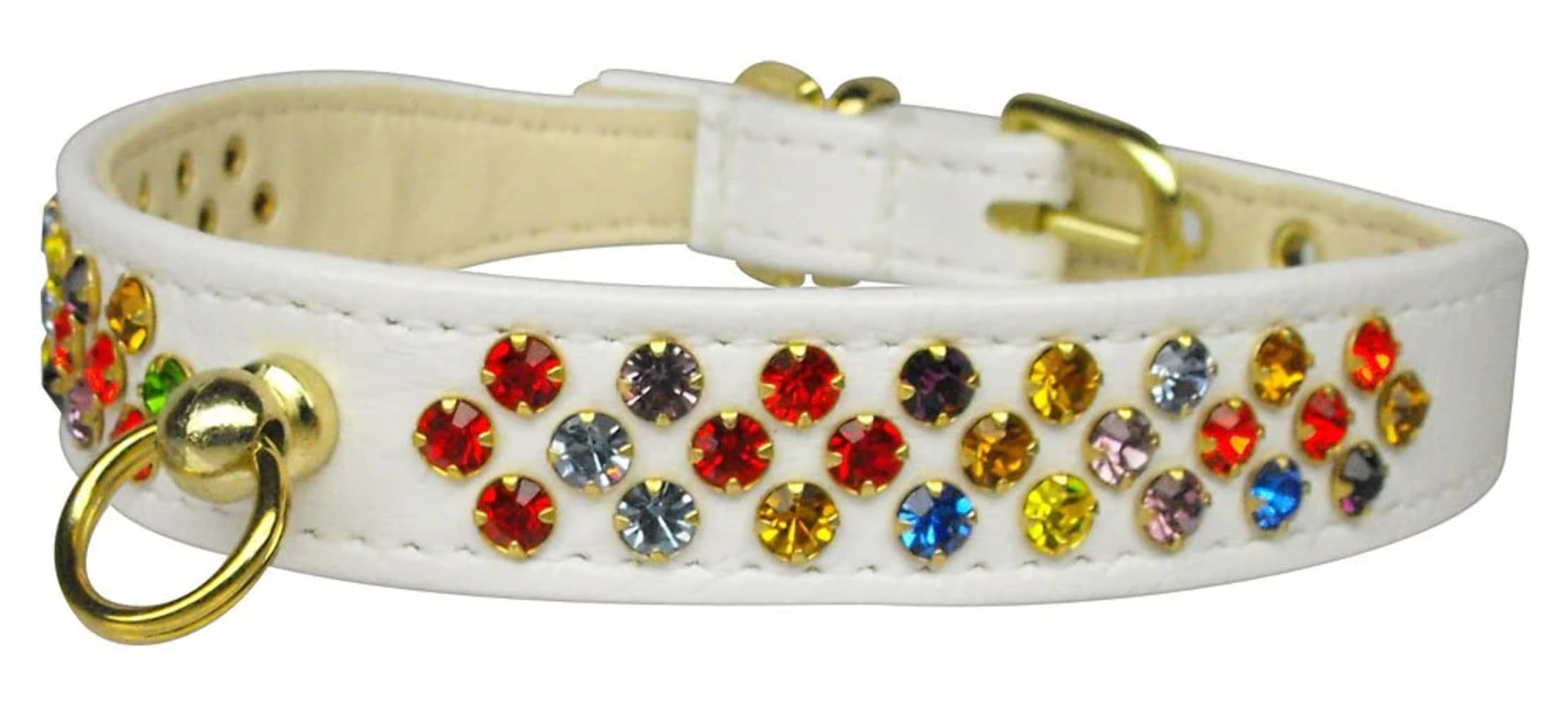 Colorful Confetti Red Dog Collar - Adjustable Pet Collar for Small, Medium & Large Dogs - Durable Nylon Puppy Collar with Metal Buckle - Perfect for Daily Walks, Training & Outdoor Adventures