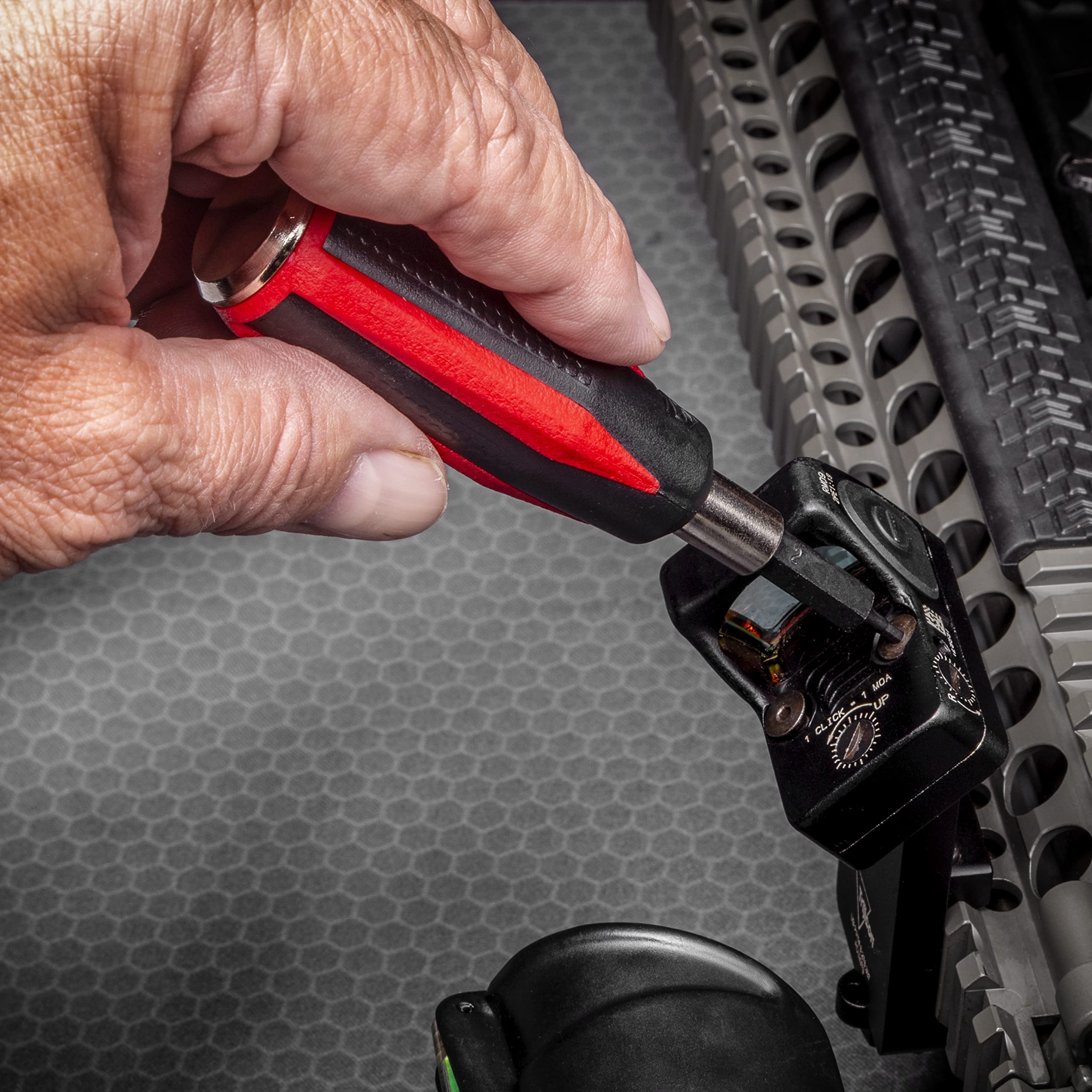 Real Avid 90-Piece Precision Screwdriver Set for Gun Cleaning & Maintenance | Professional Magnetic Bit Driver with LED Light, Hex, Phillips & Torx Bits | Complete Gunsmithing Tool Kit with Turret Tool & Storage Case | Perfect for Firearm Repair, Tactical Gear Maintenance & DIY Gunsmith Projects