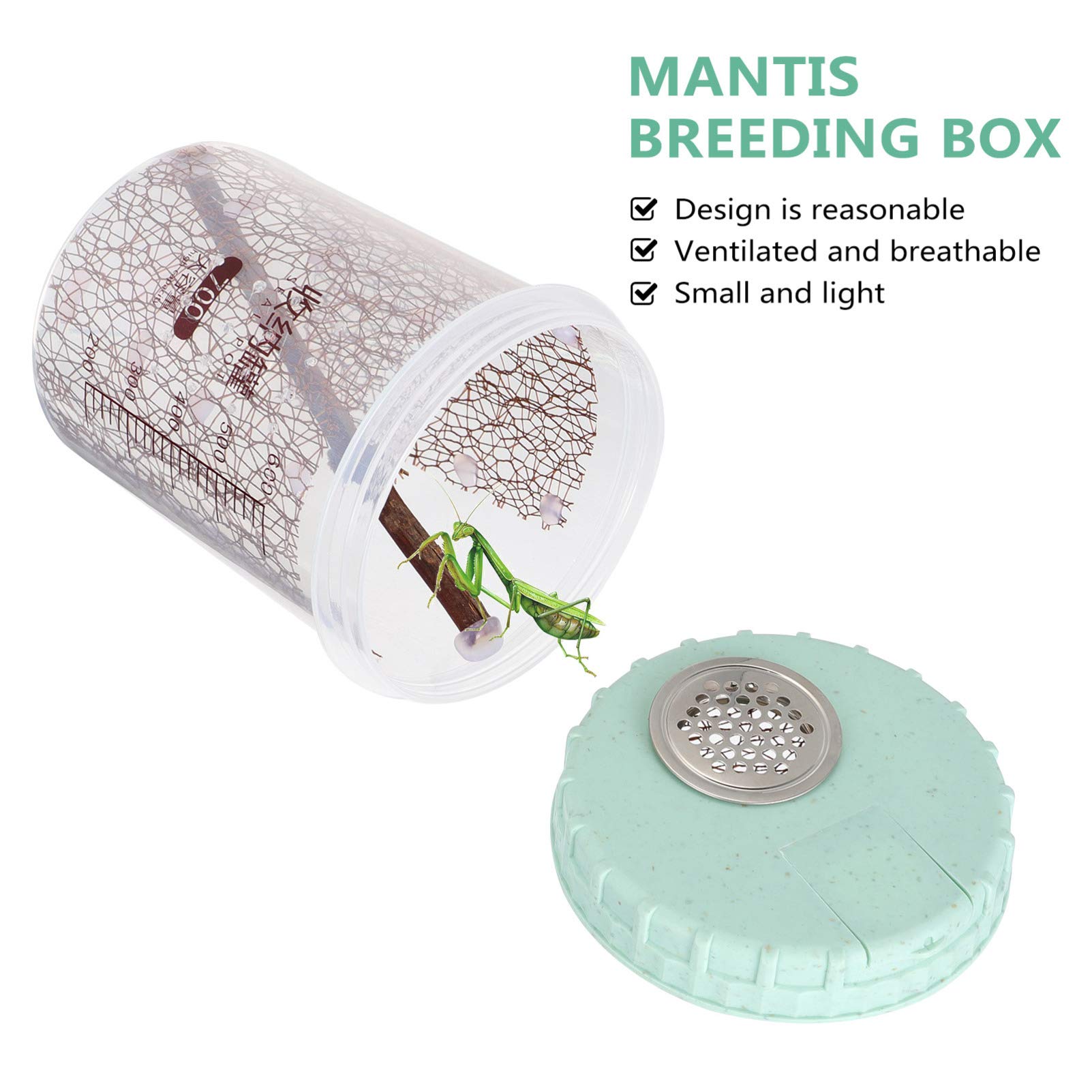POPETPOP Reptile Terrarium Cage - Portable Pet Habitat for Lizards, Snakes, Mantis & Small Animals | Perfect for Home, Classroom & Breeding Use