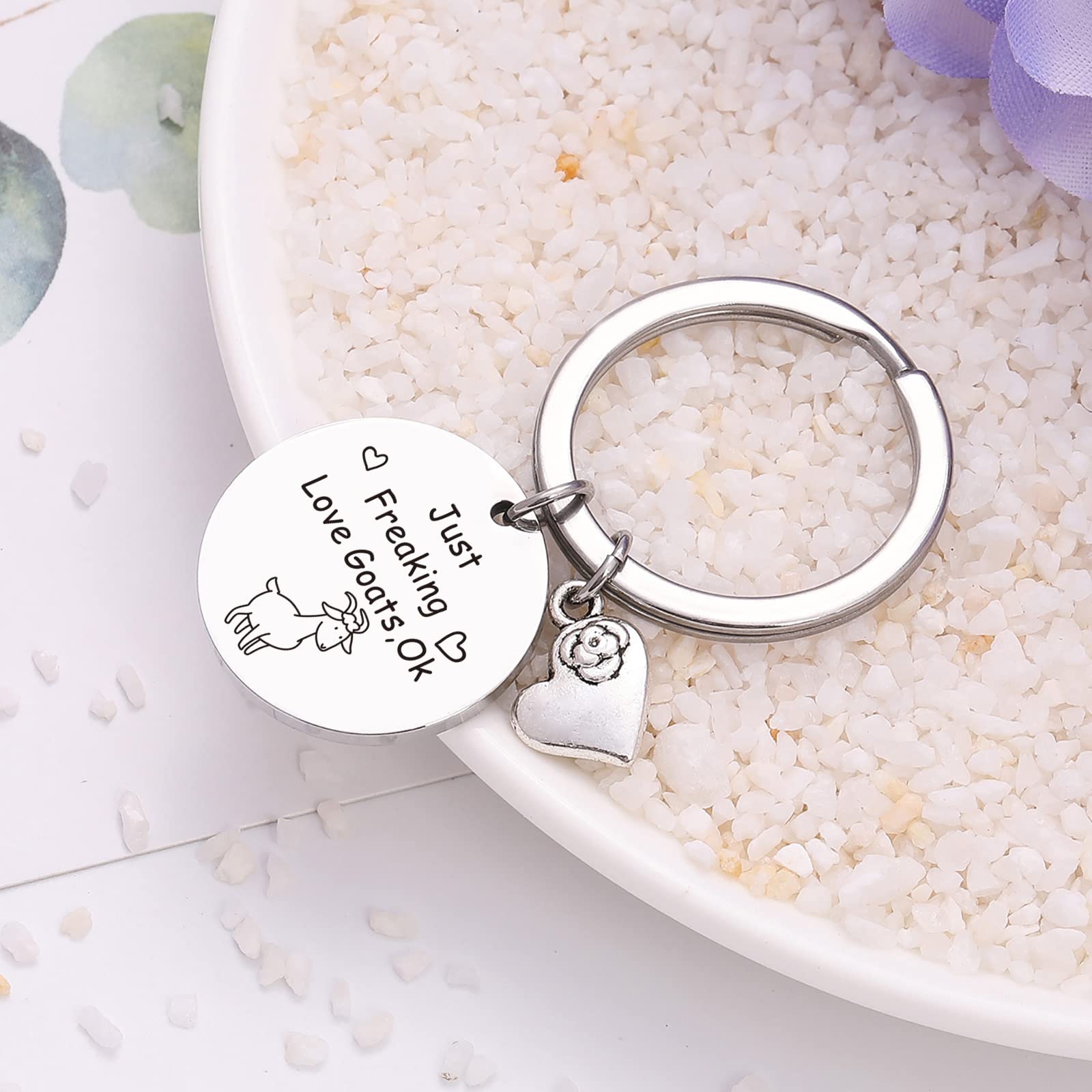 Goat Lover Keychain - Goat Whisperer Jewelry for Crazy Goat Lady & Goat Dad - Unique Goat Keychain Gift for Animal Lovers - Perfect for Farm Enthusiasts & Pet Owners