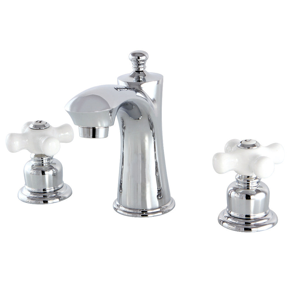 Kingston Brass KB7965PX 8 Inch Widespread Bathroom Faucet - Modern Matte Black Finish for Vanity Sinks, Perfect for Home & Hotel Bathroom Renovation