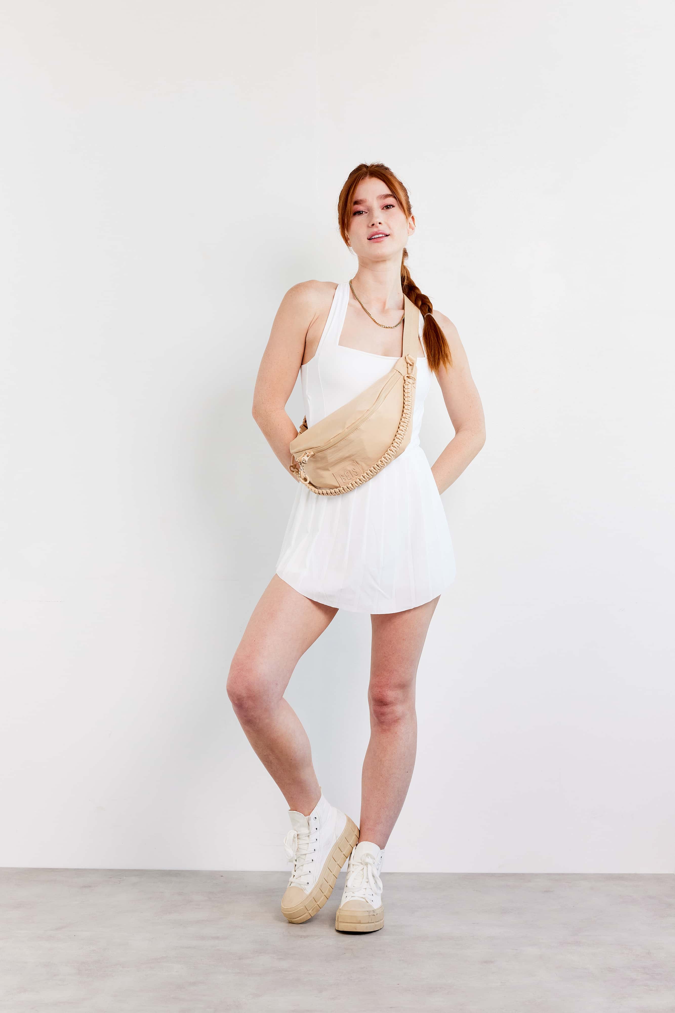 Premium Beige Sport Pack - Durable & Stylish Gym Bag for Men & Women - Perfect for Workouts, Travel & Outdoor Adventures
