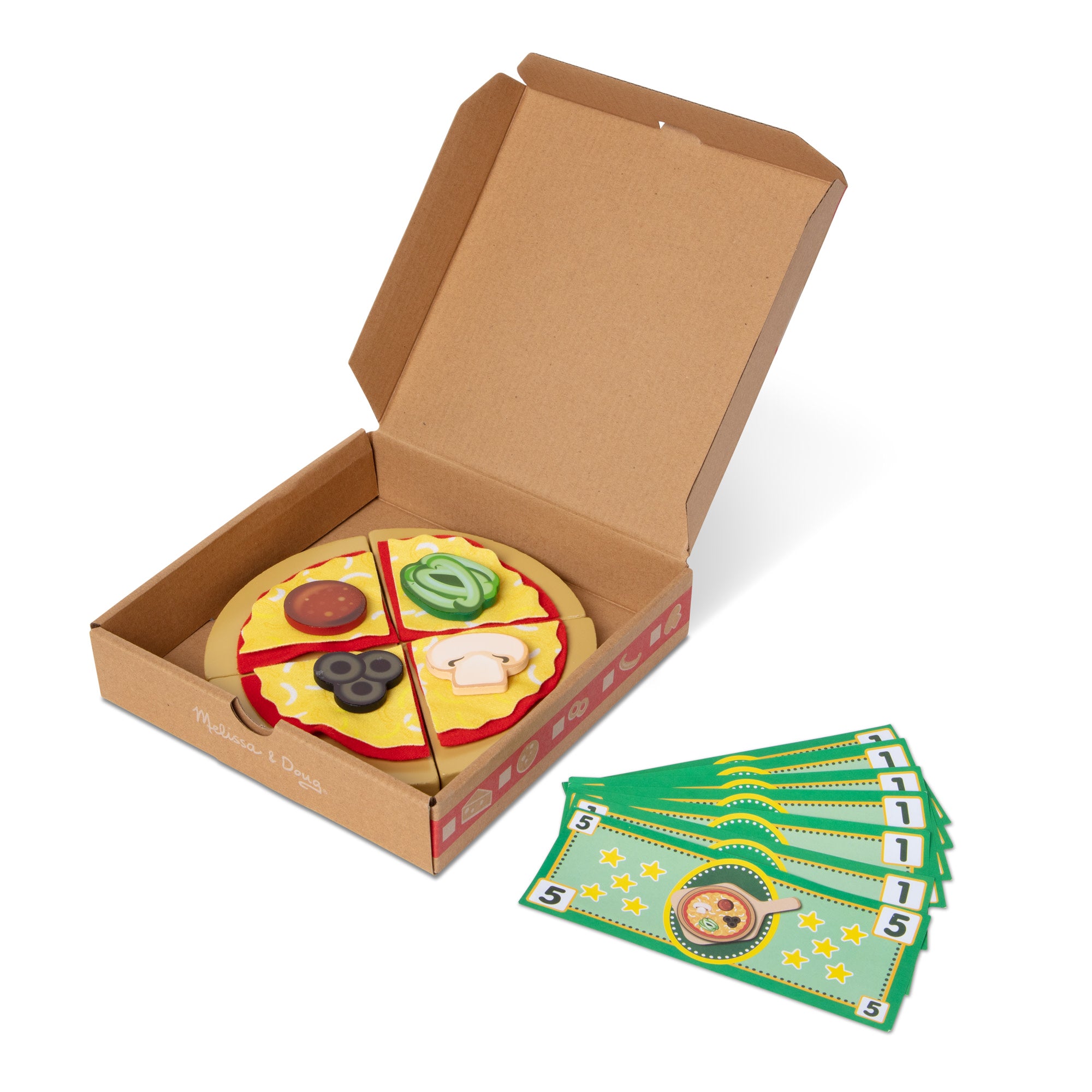 Wooden Play Pizza Counter Set - Pretend Play Kitchen Toy for Kids - Perfect for Role Play, Cooking & Baking Fun at Home or Preschool