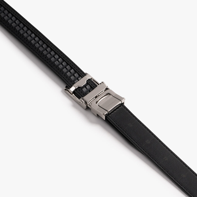 Slim Black Leather Belt for Women & Men - Adjustable Waist Strap for Jeans, Pants & Dresses | Fashion Accessory for Casual & Formal Outfits