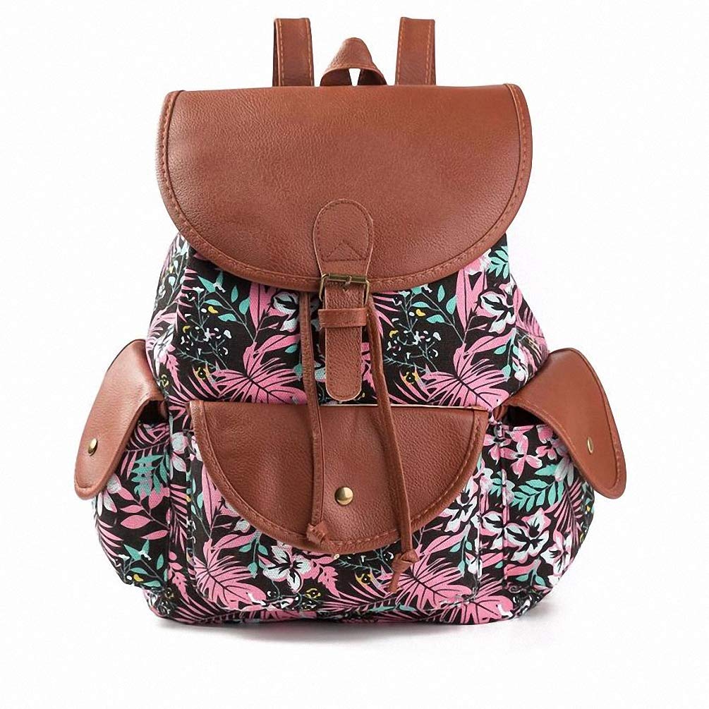 Vintage Women's Canvas Backpack - Custom Printed Casual Daypack for Women - Perfect for School, Travel & Everyday Use