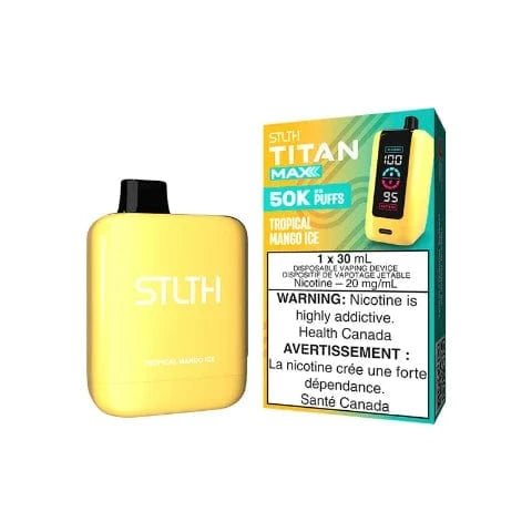 STLTH Titan MAX 50K Disposable Vape - 50000 Puffs, 30mL E-Liquid, Long-Lasting Vaping Device for Adults | Perfect for Travel, Parties & On-the-Go Use (Ontario)