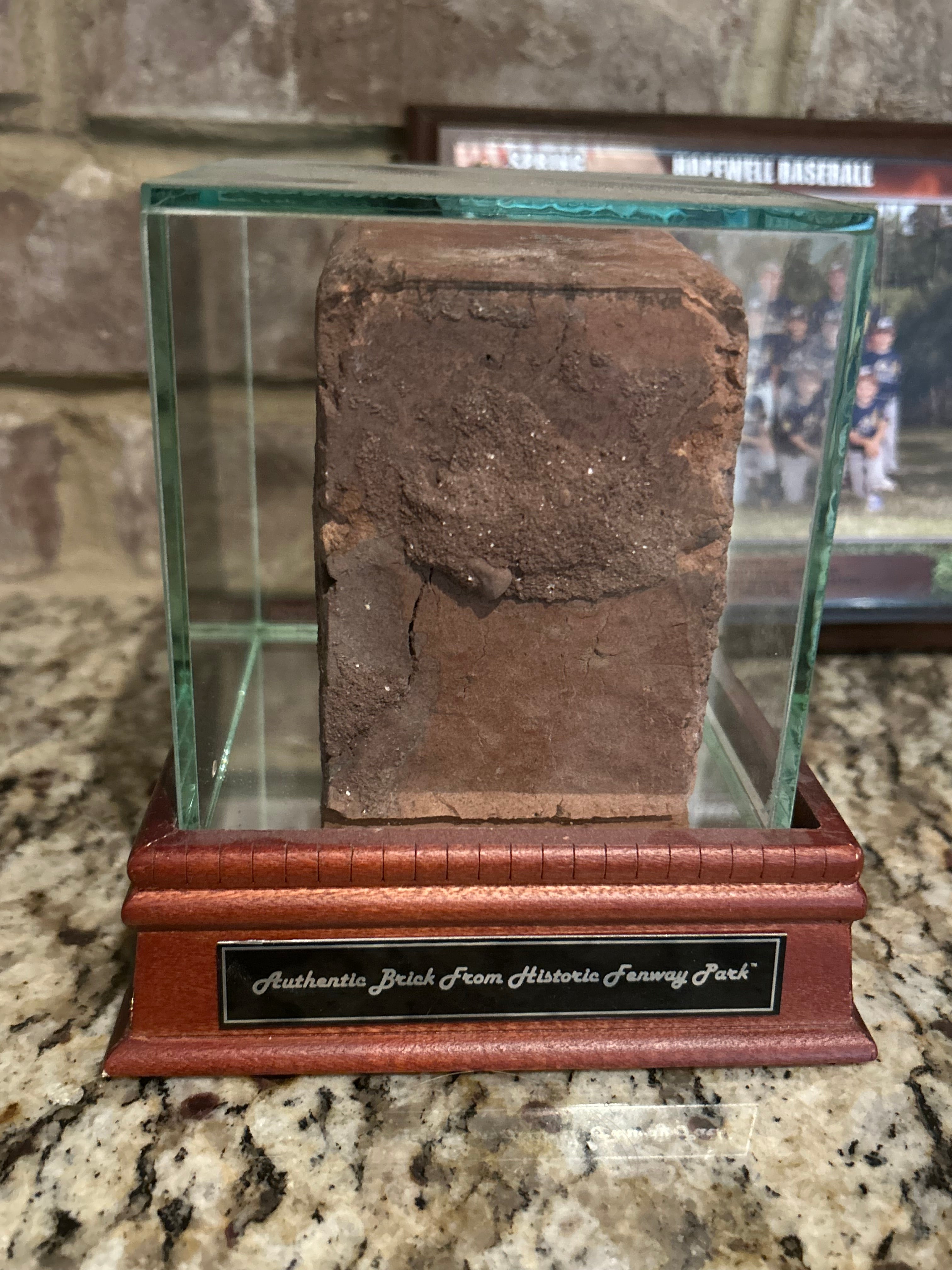 Authentic Boston Red Sox Fenway Park Brick with Display Case & Steiner COA - Perfect for Sports Memorabilia Collectors and Red Sox Fans
