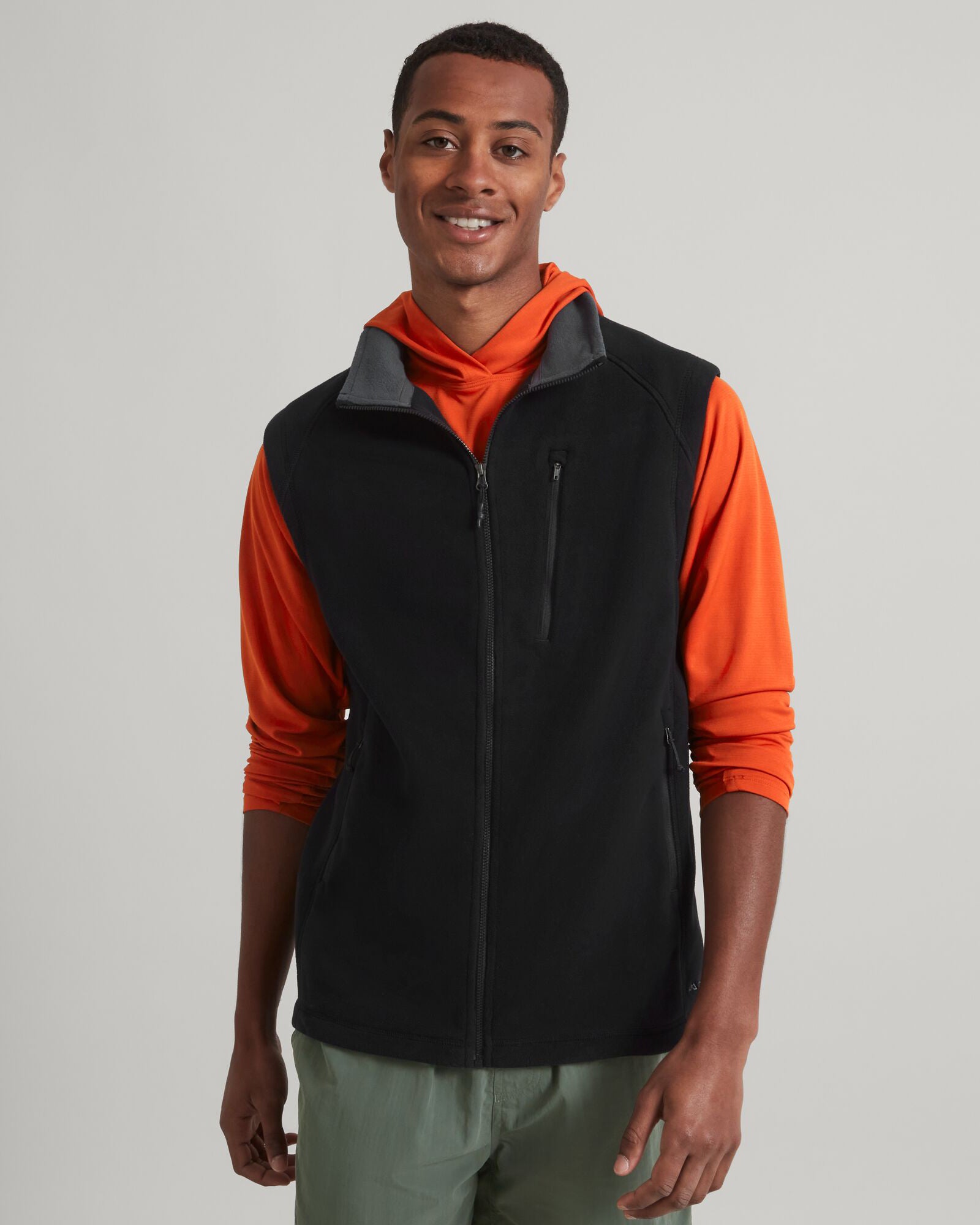 Men's Ridge 200 PrimaLoft Bio Vest - Lightweight Insulated Winter Jacket for Outdoor Activities | Hiking, Camping & Cold Weather Wear (Black)