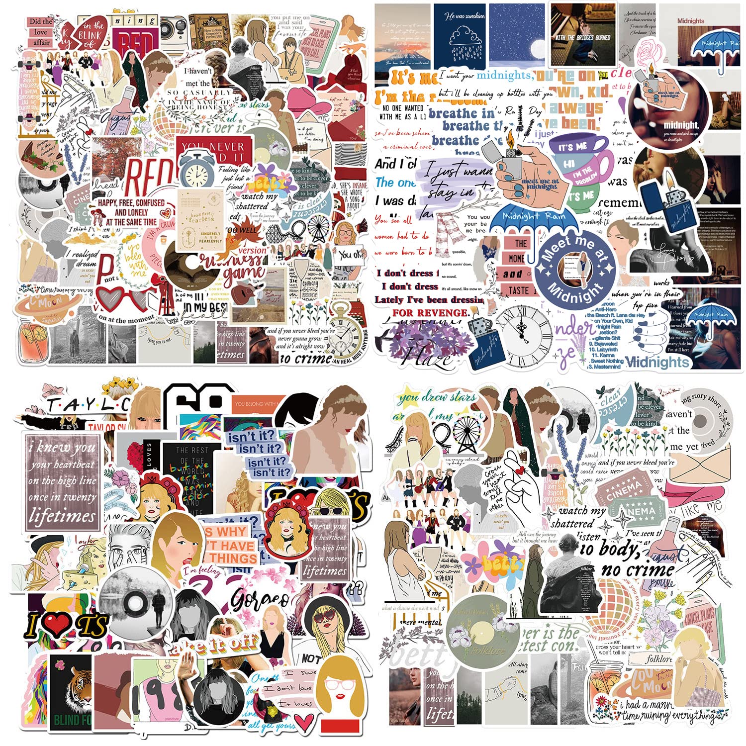 200 Pcs Vintage Singer Stickers - Waterproof Music Decals for Water Bottles, Skateboards, Laptops & Bikes - Perfect Gift for Boys, Girls, Teens & Kids - Great for DIY Crafts, School Supplies & Personalizing Belongings