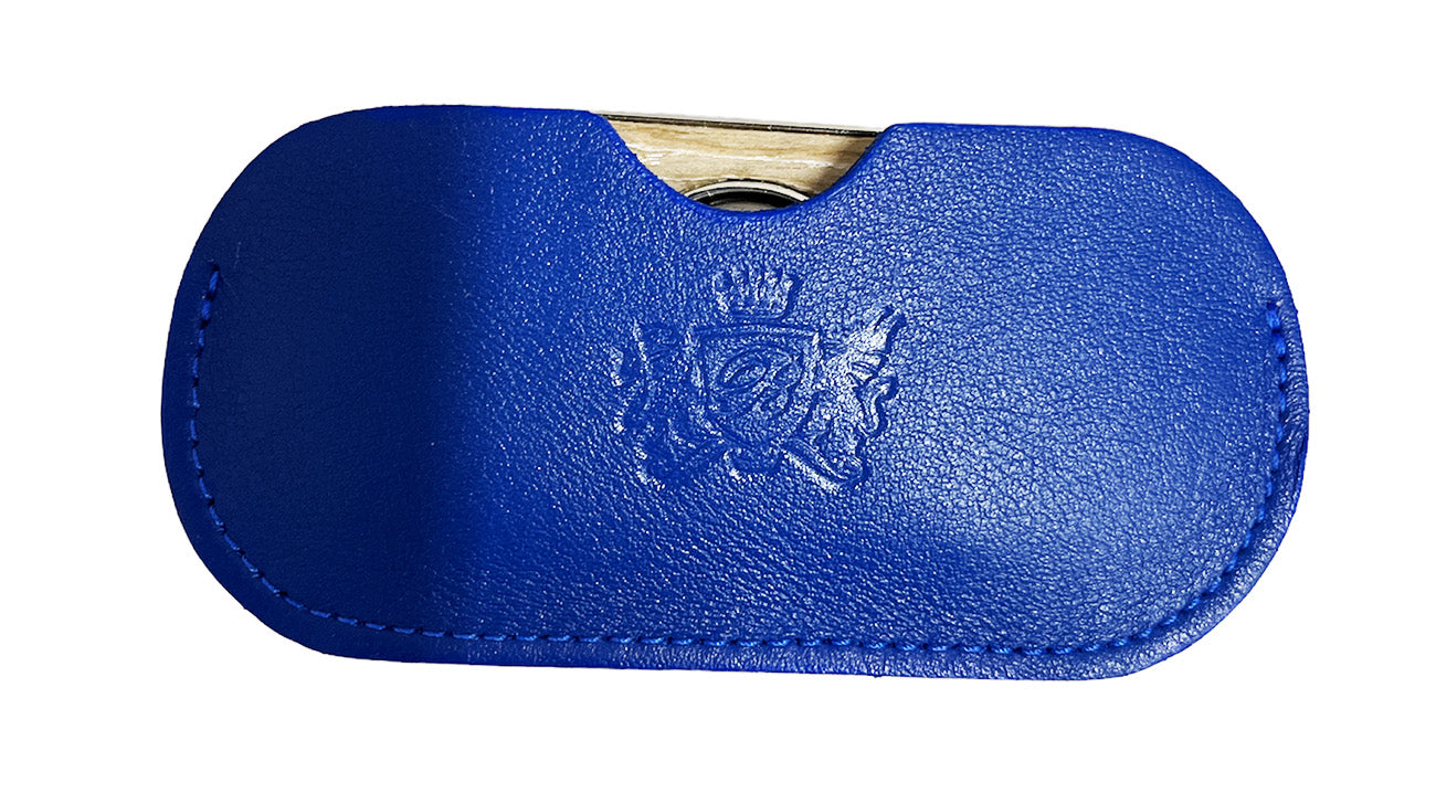 Premium Brizard & Co Double Guillotine Series II Cigar Cutter - Bleached Oak & Royal Blue Design | Perfect for Cigar Enthusiasts & Gifts | Ideal for Home, Office & Outdoor Smoking Sessions