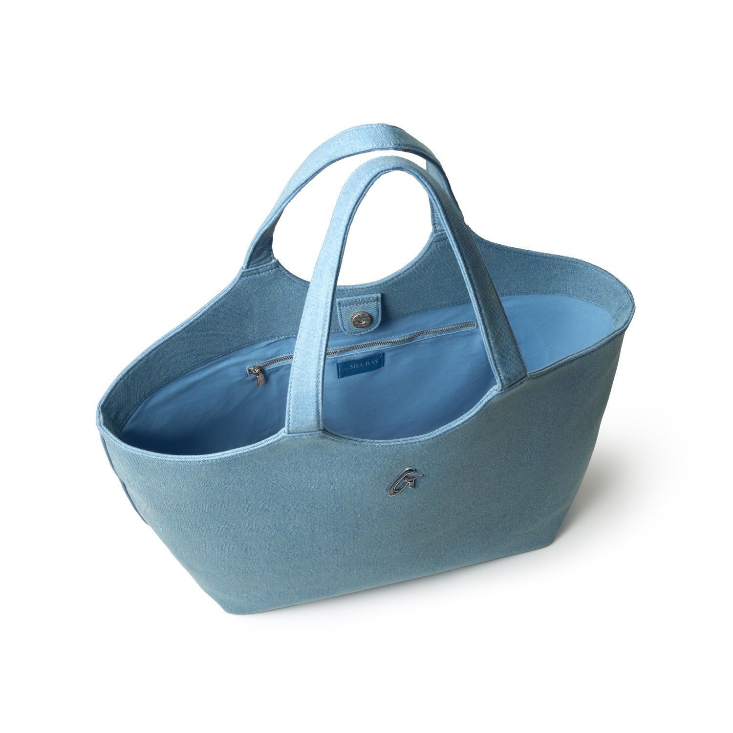 Stylish Denim Silver Maxi Tote Bag for Women - Large Capacity Fashionable Shoulder Bag - Perfect for Work, Travel & Everyday Use