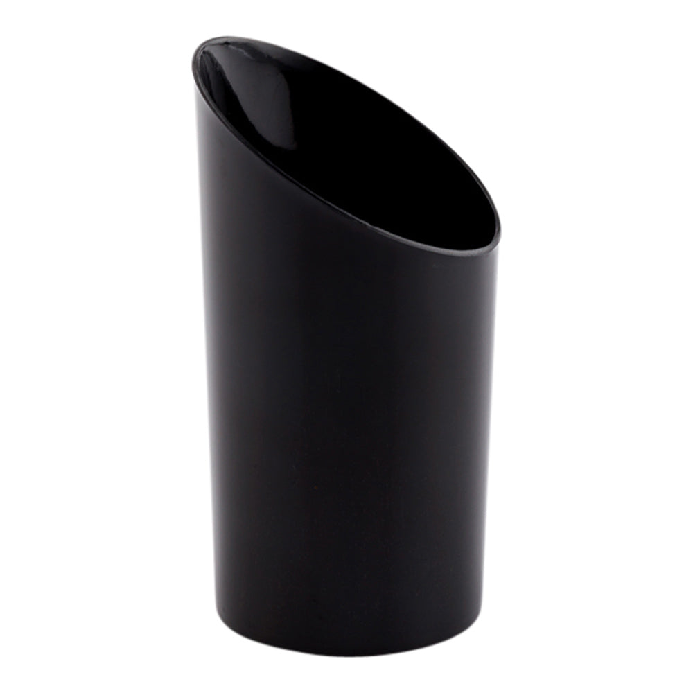3 oz Round Black Plastic Incline Shot Glasses - 20-Pack (2