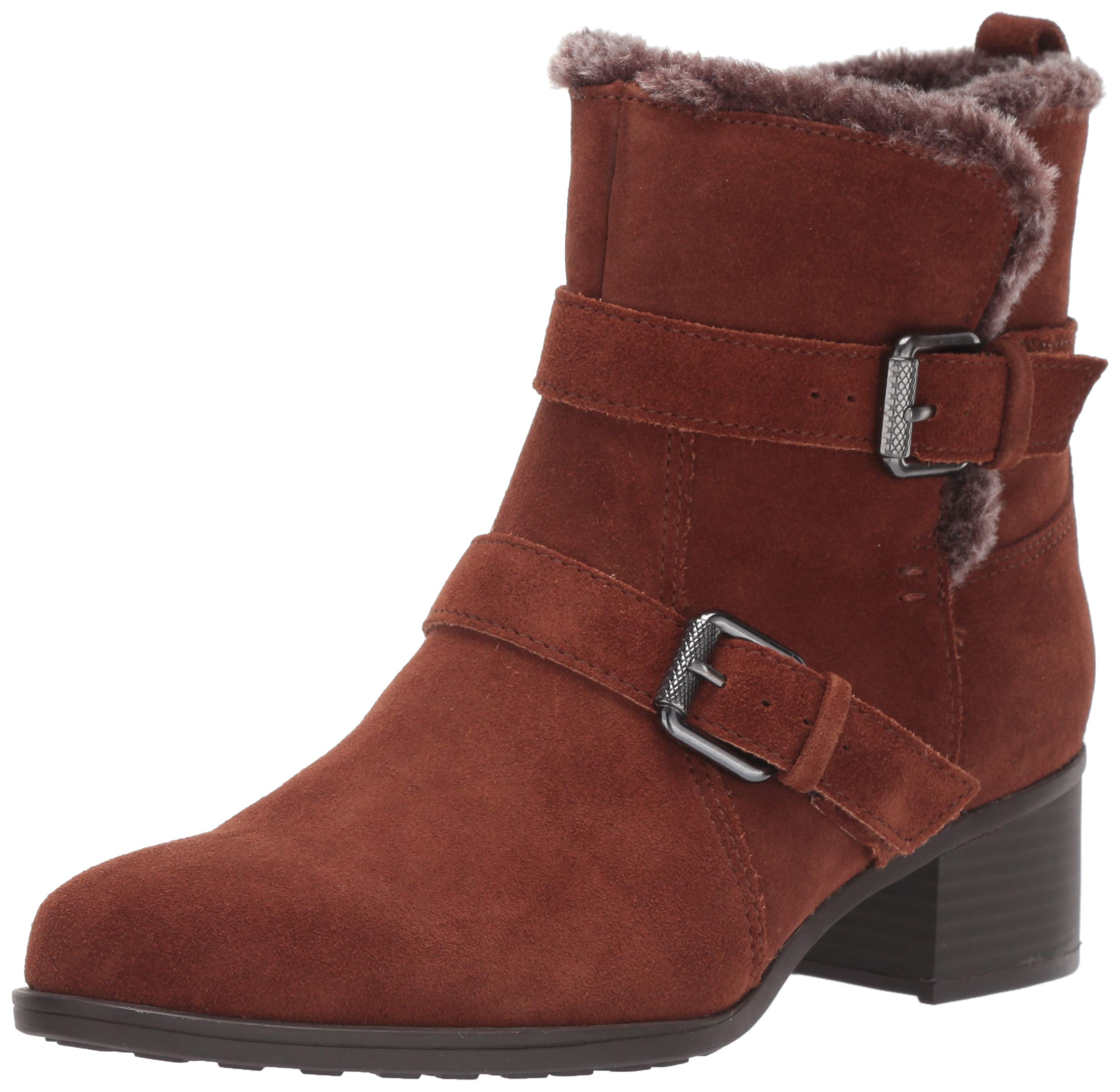 Naturalizer Women's Deanne Bootie - Comfortable Ankle Boots for Women, Chunky Heel & Cushioned Insole | Perfect for Office, Casual Outfits & Fall Fashion