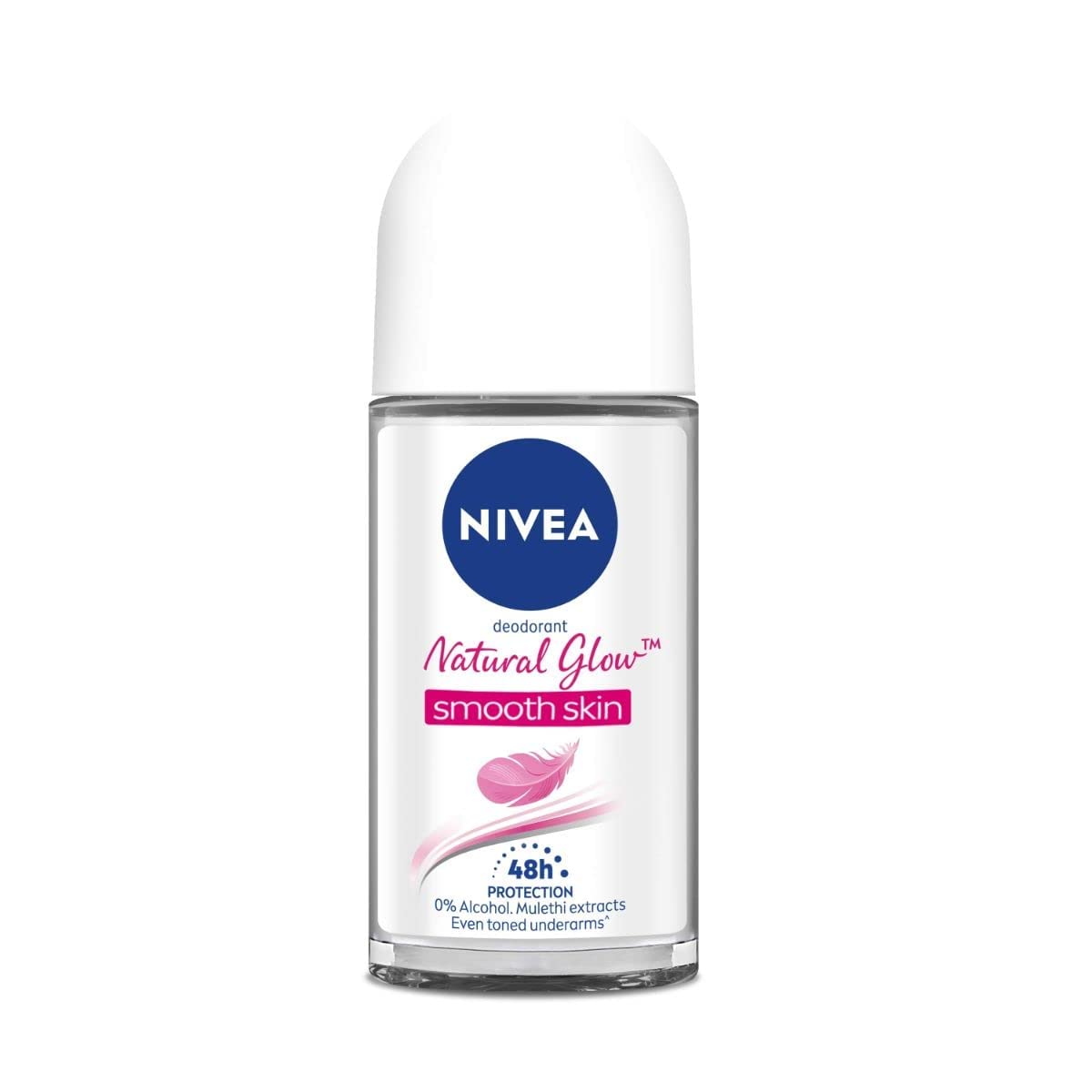 Nivea Women's Whitening Smooth Skin Roll-On Deodorant 50ml (Pack of 5) - Fresh Scent, Long-Lasting Protection for Daily Use & Sensitive Skin