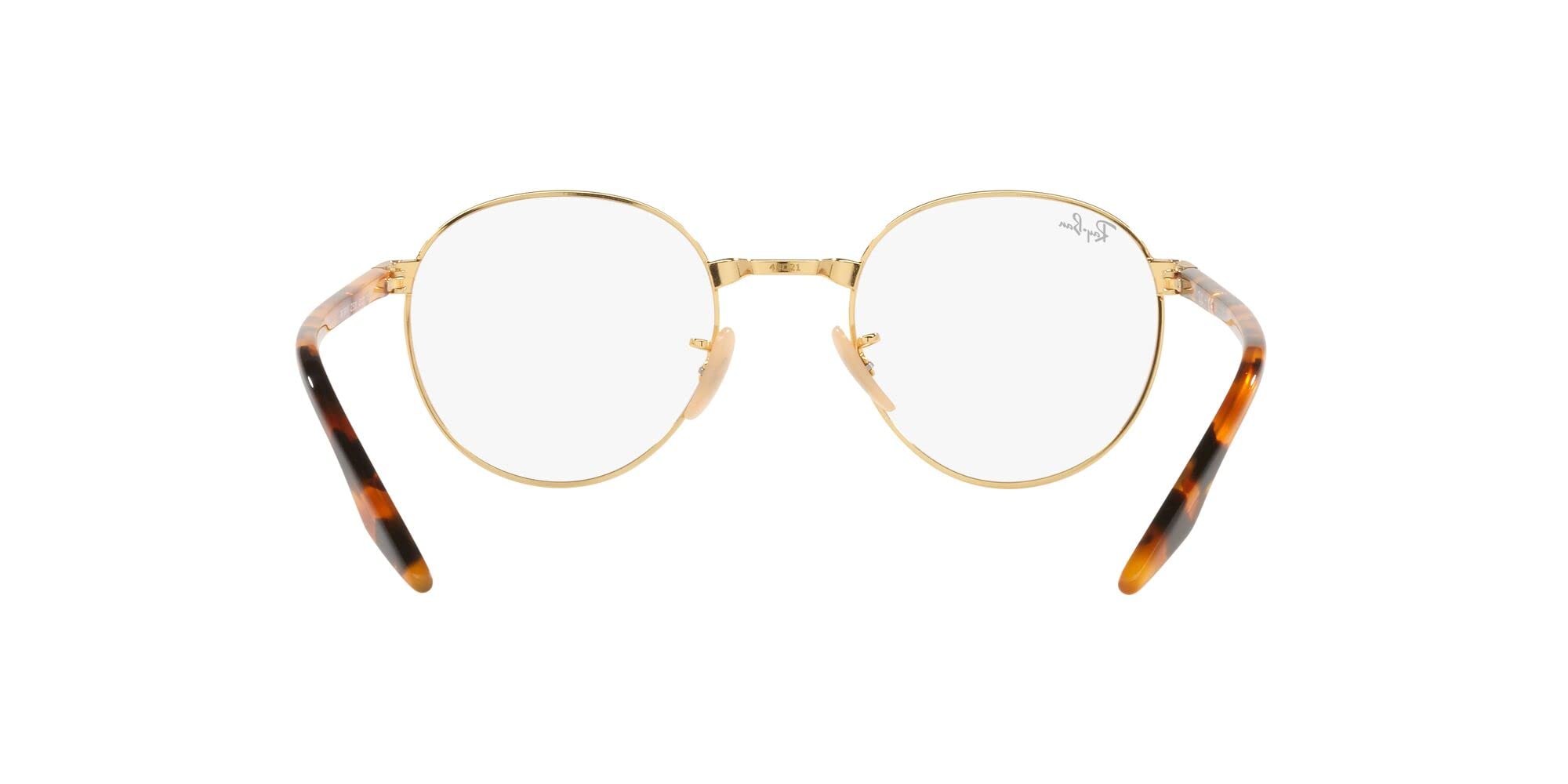 Ray-Ban Rx3691vf Low Bridge Fit Round Prescription Eyewear Frames for Men & Women - Comfortable Glasses for Small Nose Bridge, Perfect for Reading & Daily Wear
