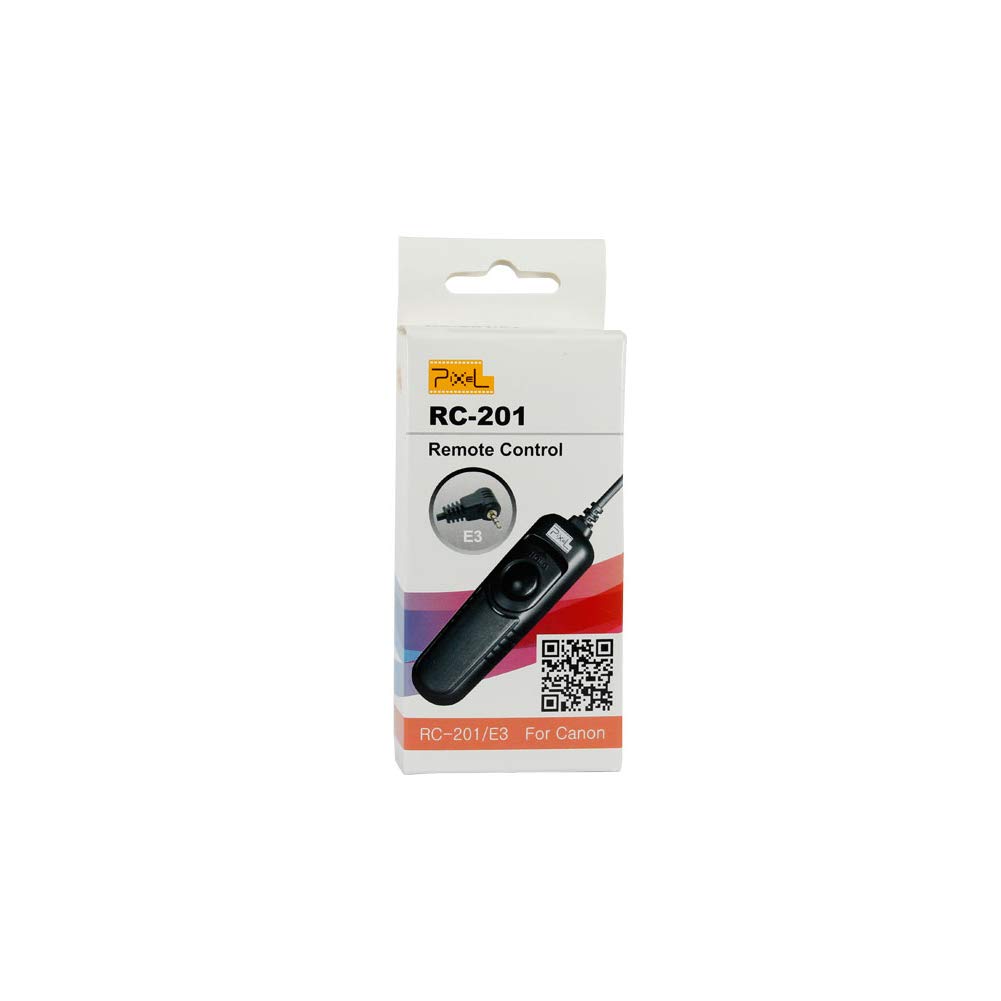 Pixel Wired Remote Shutter Release Control Compatible with Canon RS-60E3, Pentax CS-205, Contax LA - Fits Canon EOS 60D, 300D, 350D, 400D, 450D, 500D, 550D, 600D, 1000D, 1100D, Rebel XTi, 2000D - Perfect for Photography, Time-Lapse, Group Shots & Long Exposure