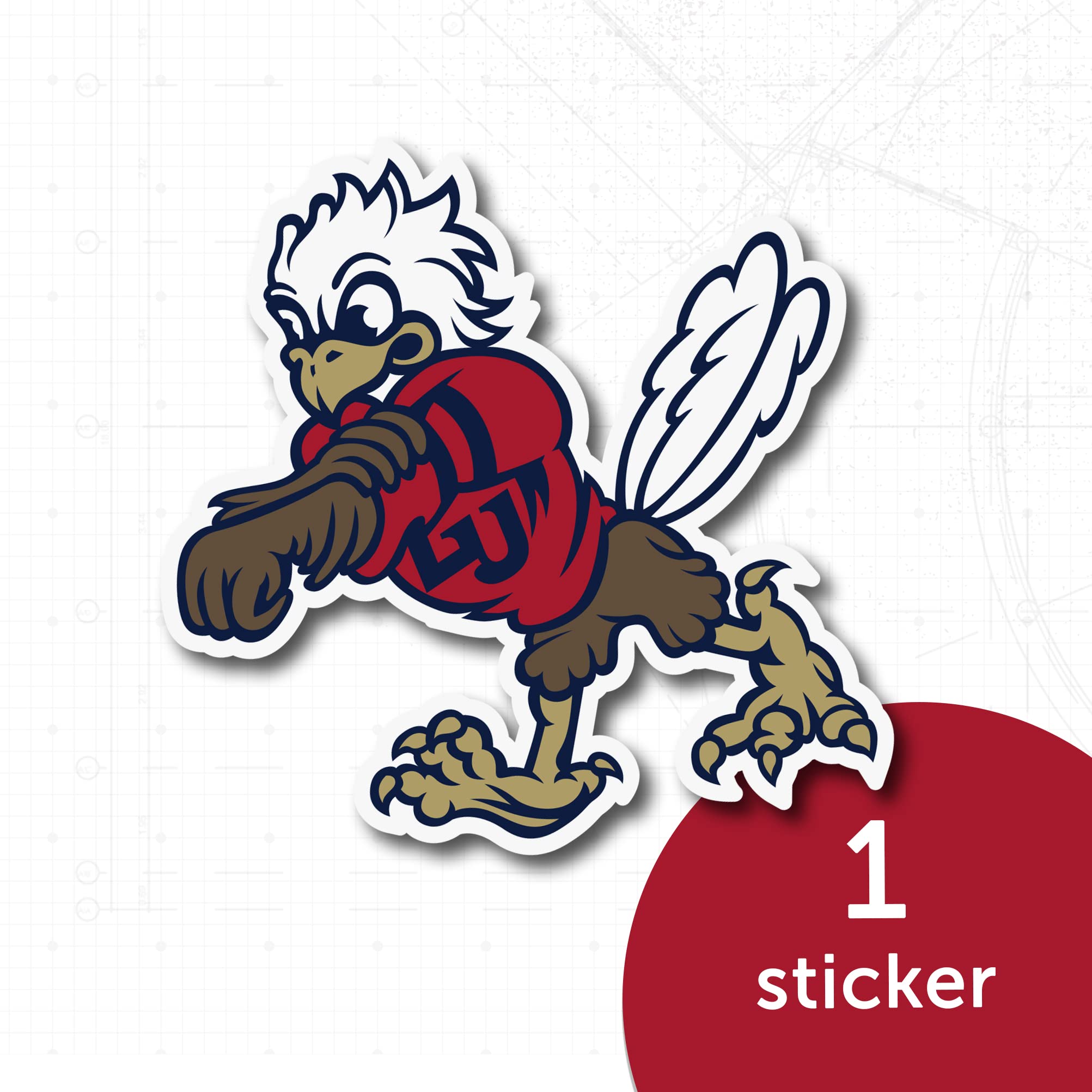 Liberty University Desert Cactus Sticker - Flames Vinyl Decal for Laptop, Water Bottle, Car & Scrapbook - Waterproof & Durable (IND 00051A) - Perfect for College Students, Alumni & Fans