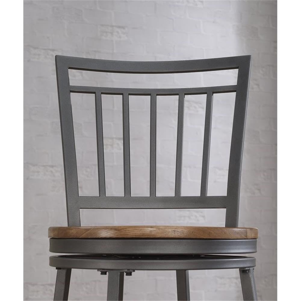 American Woodcrafters Filmore Counter Stool - Solid Wood Bar Stool with Back Support, 24