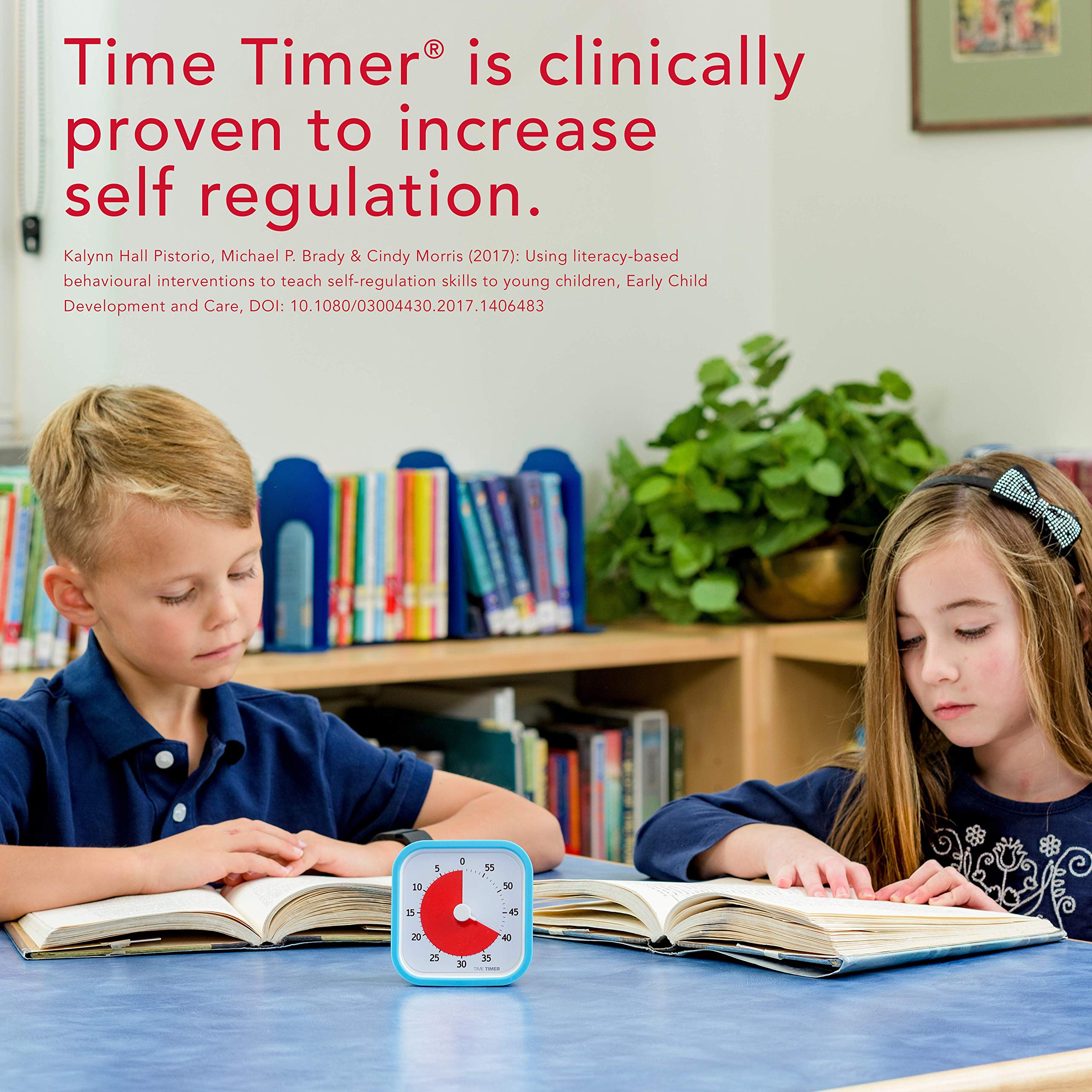 60 Minute TIME TIMER MOD Education Edition - Visual Countdown Timer for Kids Classroom Learning, Teacher's Desk Clock & Office Meetings | Silent Operation Study Tool | Sky Blue | Perfect for Homeschooling, Focus Sessions & Time Management