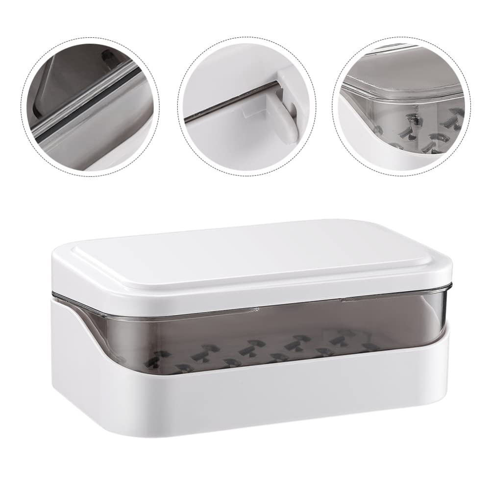 Zerodeko 2-Pack Travel Soap Dish with Lid - White ABS Plastic Soap Container for Bath, Sink & Shower | Portable Soap Holder for Home, Hotel & Camping Use