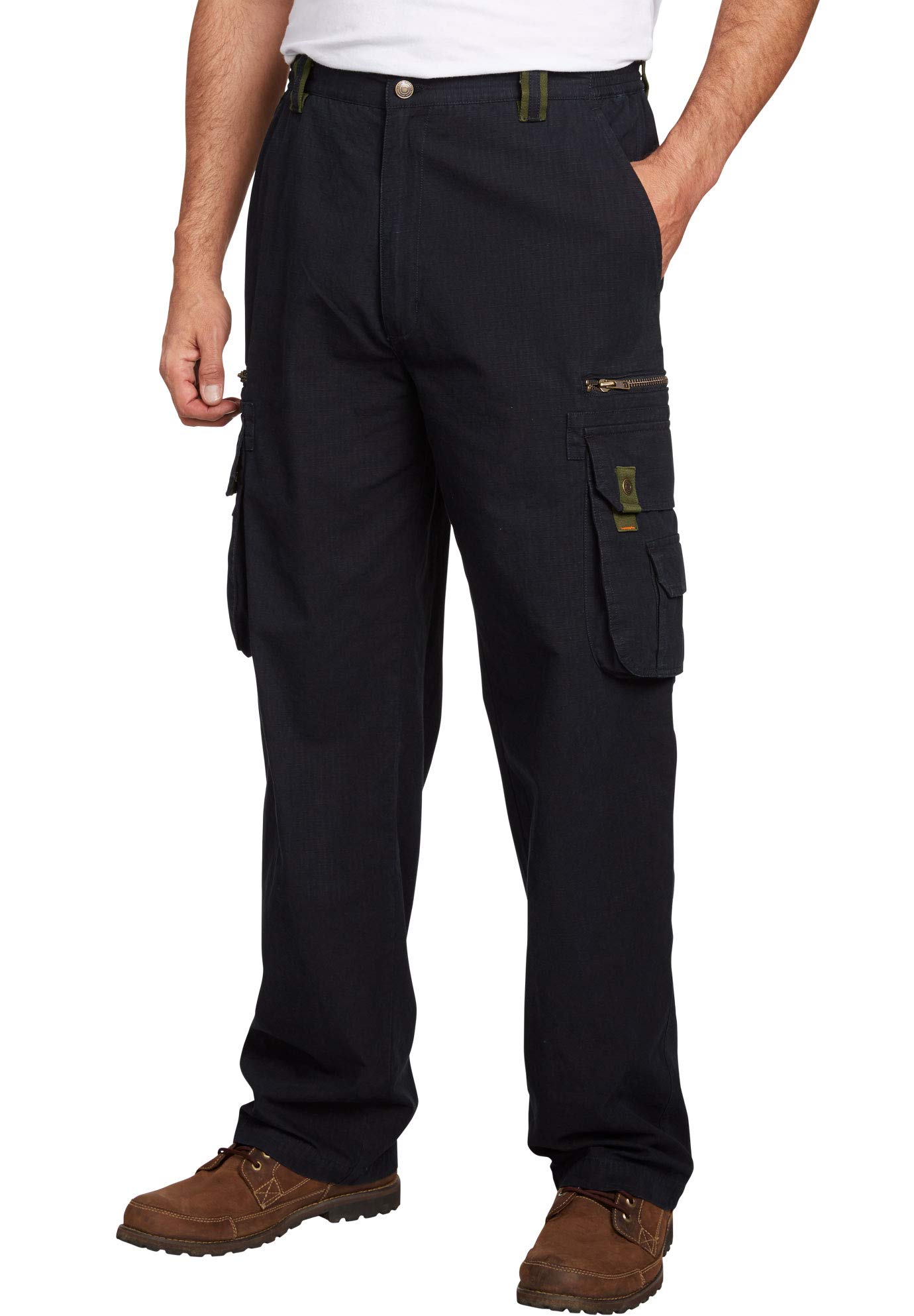 Boulder Creek by Kingsize Men's Big & Tall Ripstop Cargo Pants - Durable Work & Outdoor Adventure Pants for Hiking, Camping & Casual Wear