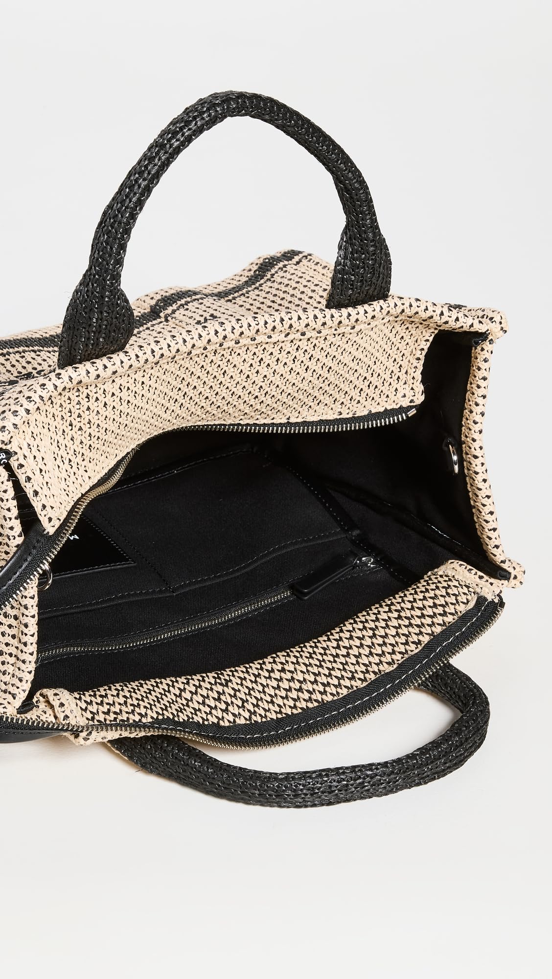 Marc Jacobs Women's The Straw Jacquard Tote Bag - Stylish Woven Beach Bag for Summer, Travel & Shopping - Perfect for Vacation, Poolside & Everyday Use