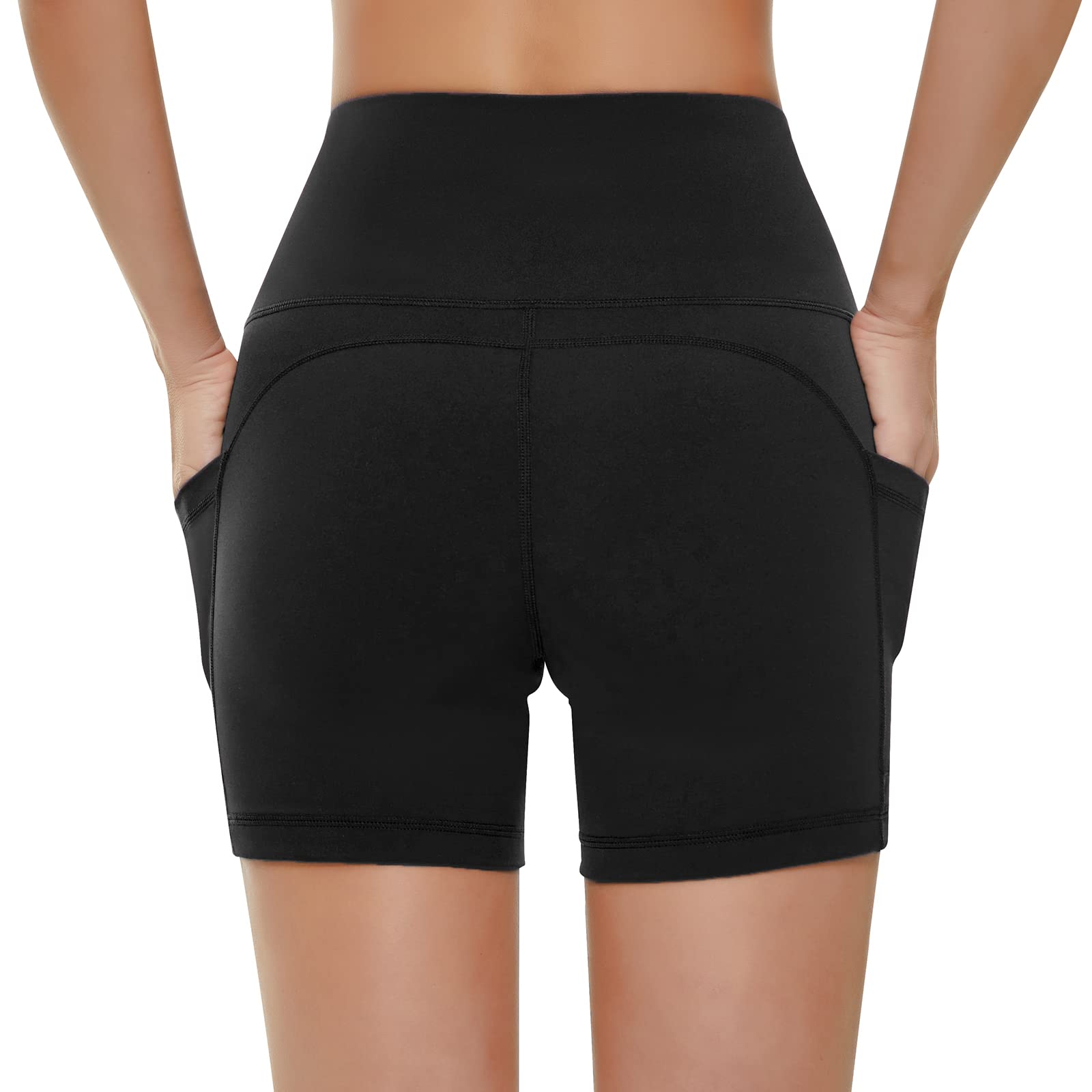 KKB Women's High Waist Yoga Shorts - 5