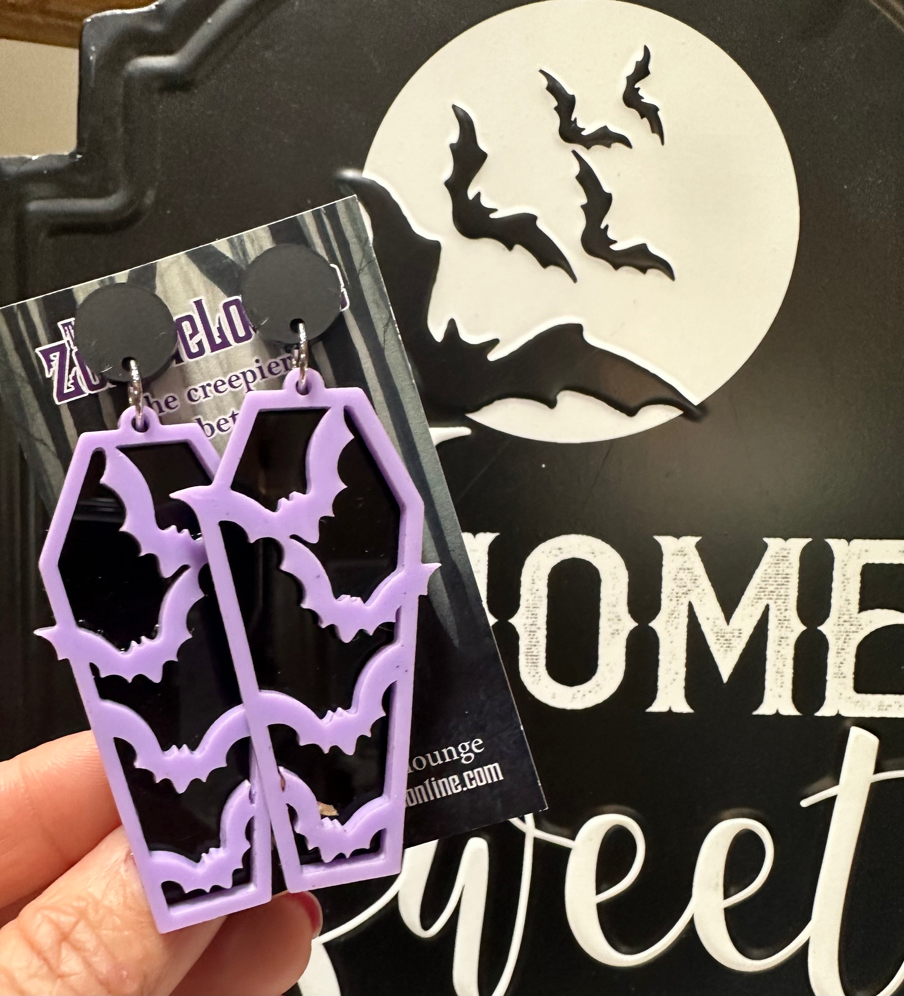 Gothic Coffin Earrings for Women - Halloween Vampire Jewelry, Spooky Gothic Accessories for Parties, Cosplay & Dark Fashion