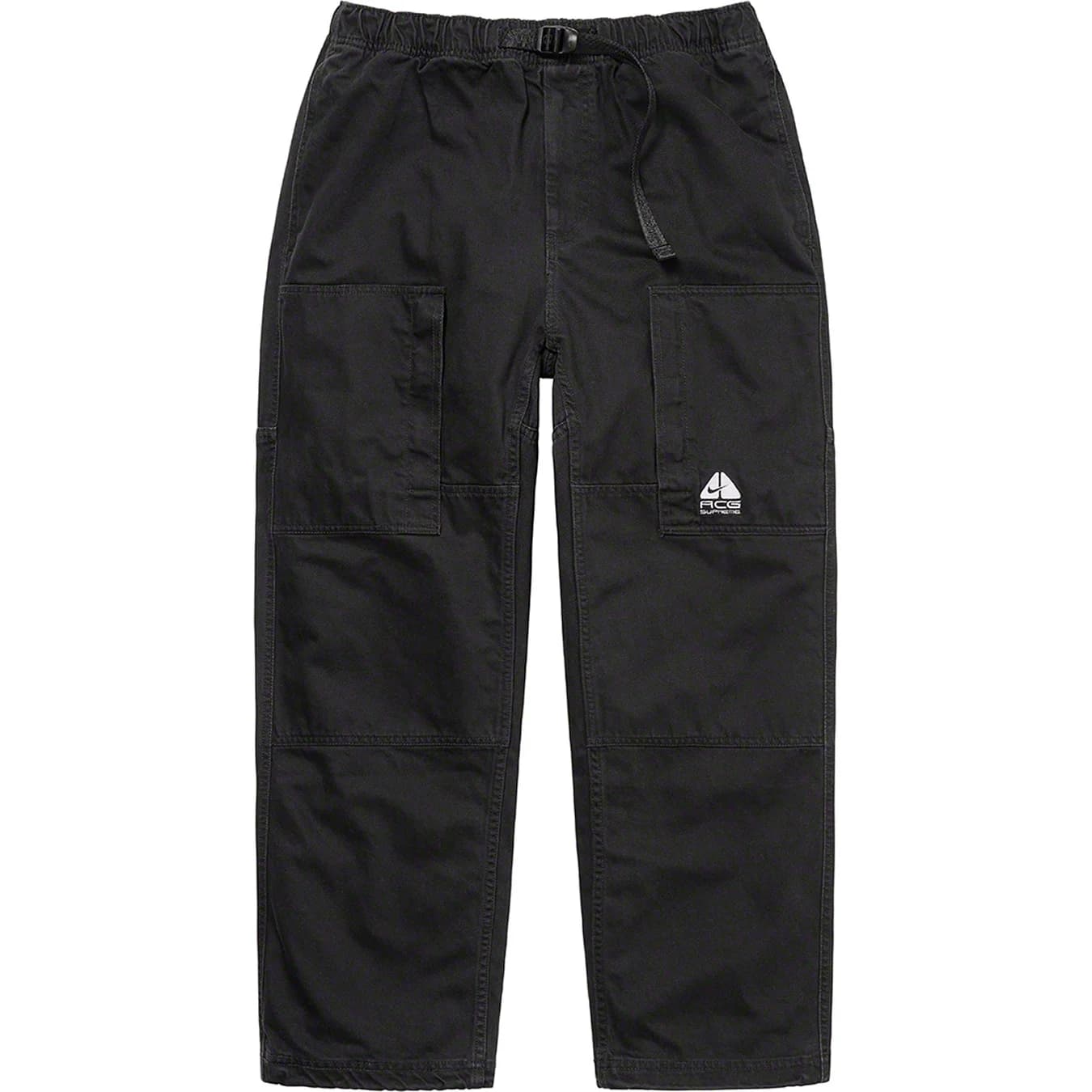 Supreme Nike ACG Belted Denim Pants for Men - Washed Black | Outdoor Hiking & Urban Streetwear Fashion