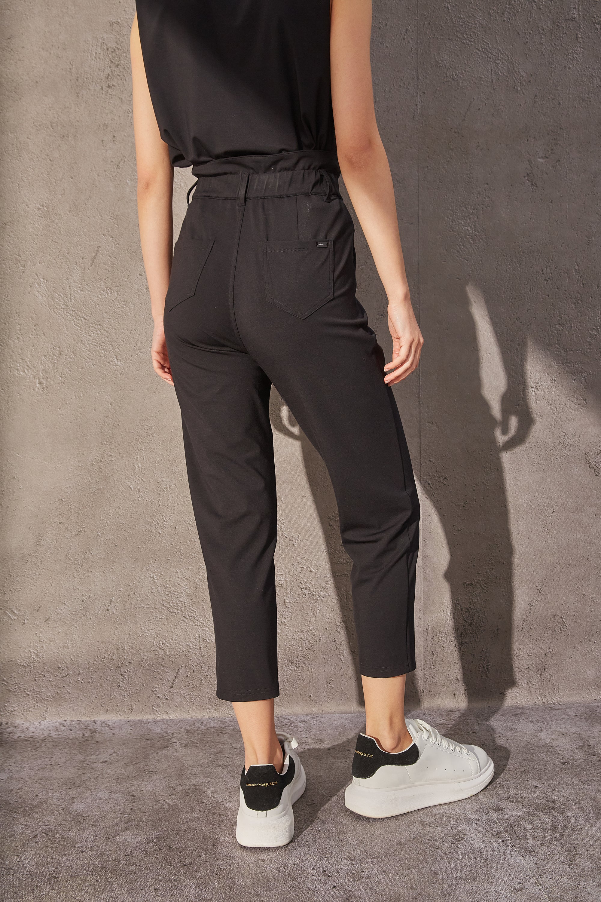 High Waisted Trousers for Women - Stretchy Comfortable Work Pants with Pockets - Office Wear & Business Casual Outfits